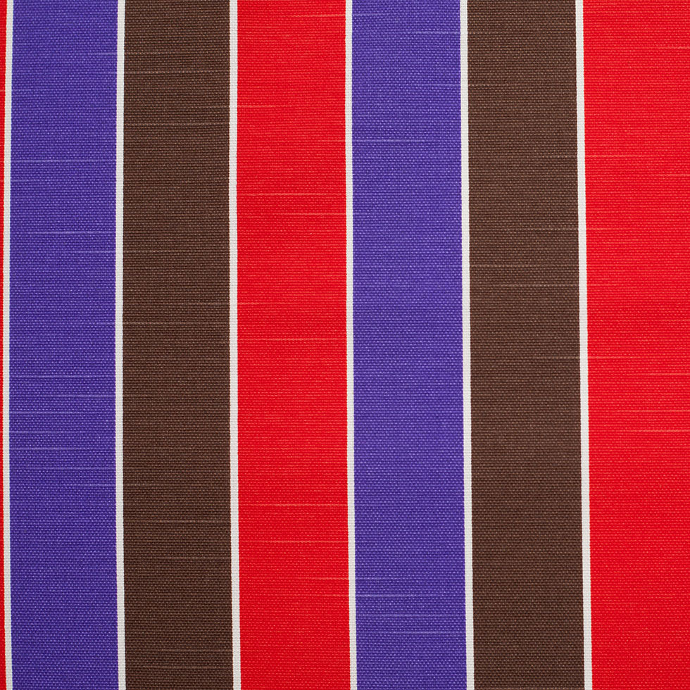 Spanish Red/Purple/Brown Striped Poly-Cotton Woven - Joann Fabrics