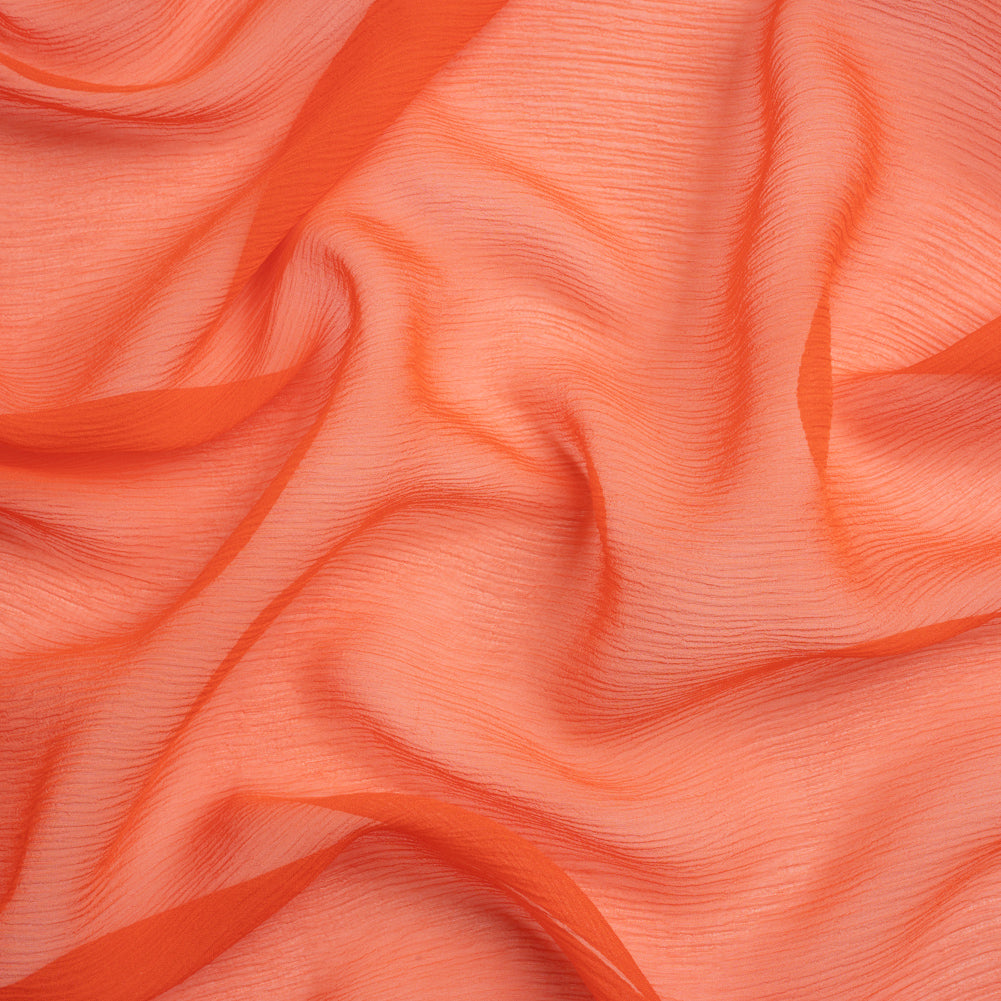 Crinkled Silk Chiffon - Mandarin - Premium Collection - Joann Fabrics