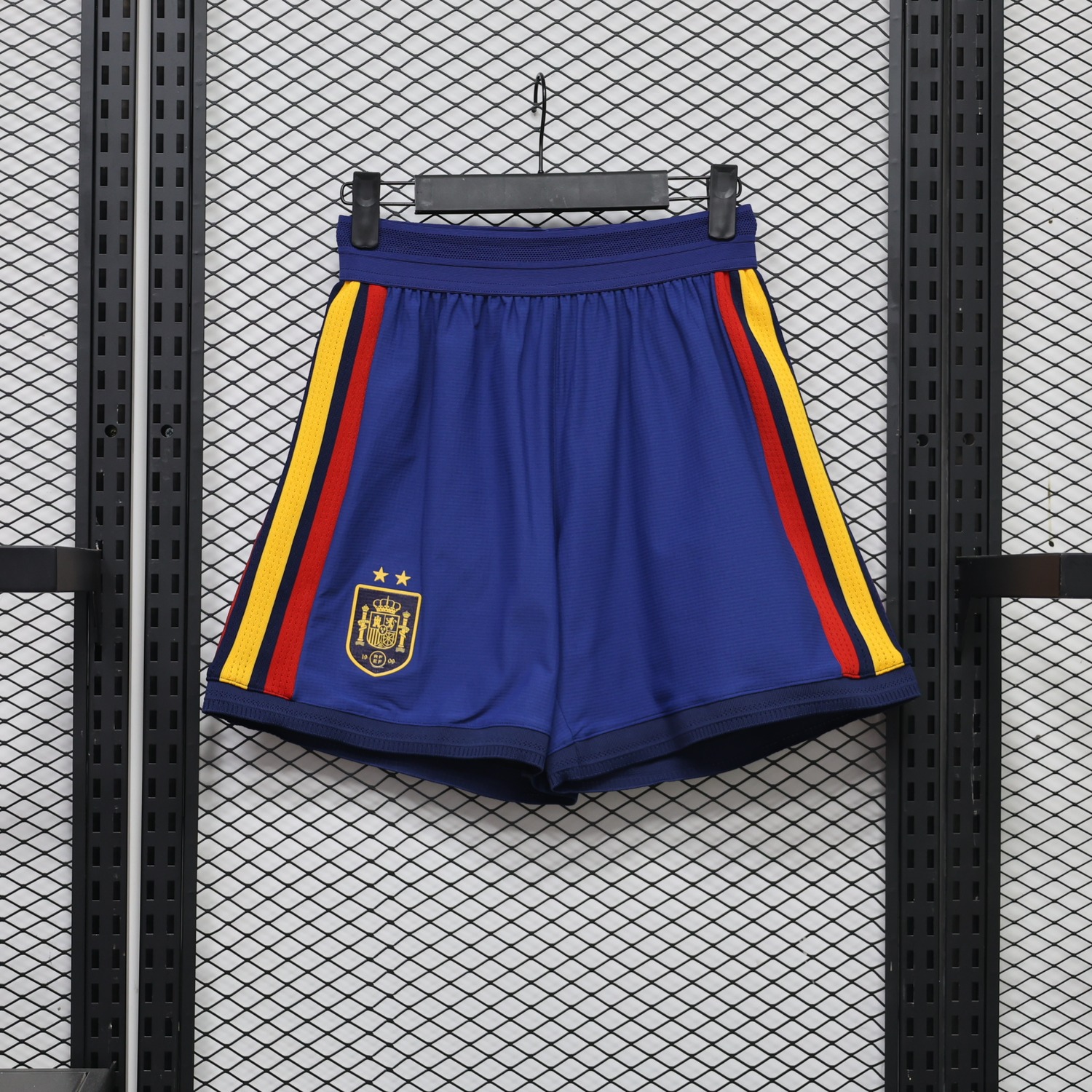 Spain 2026 Home Two-Star Shorts - Player Version - UnitedFutballJersey