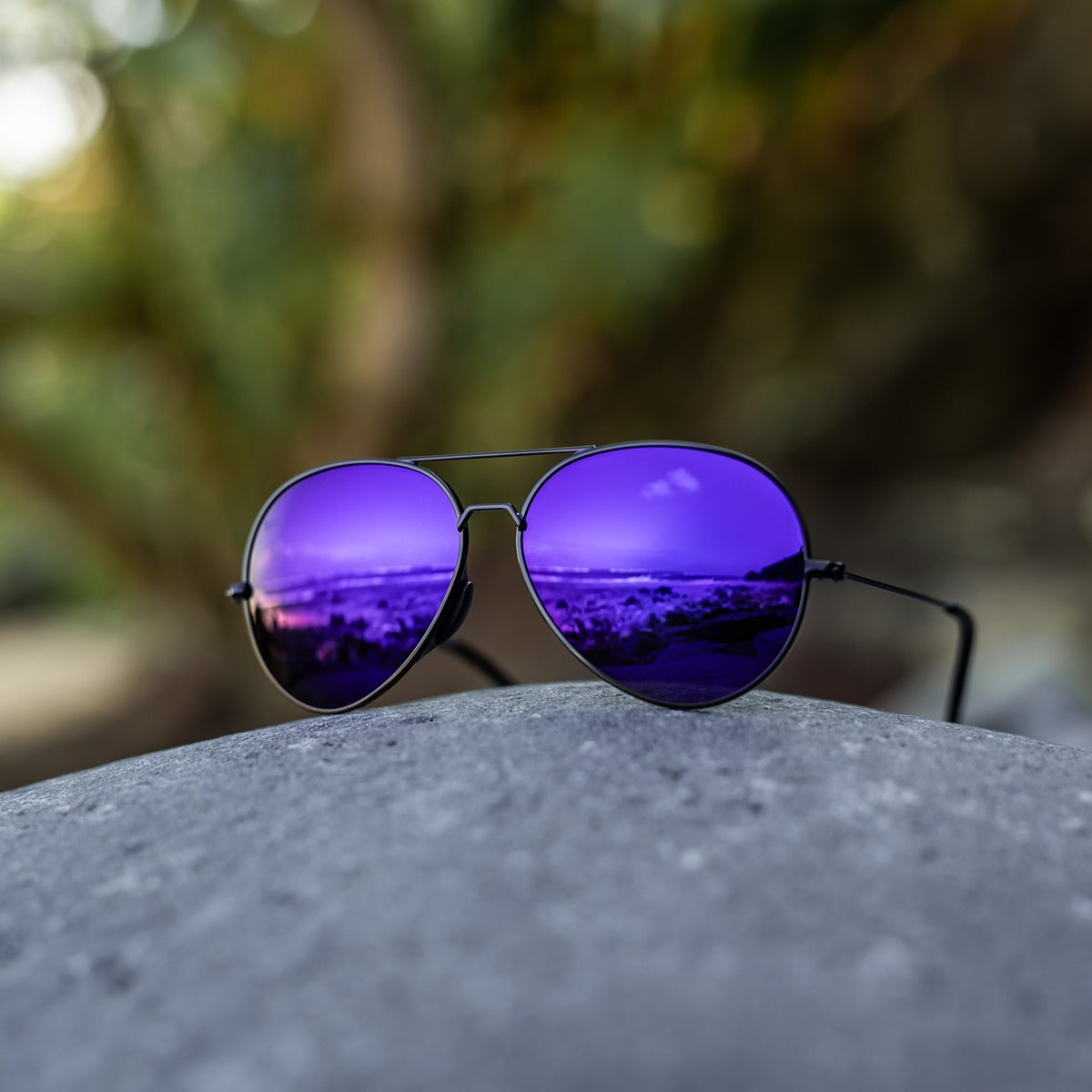 Tangle Free Aviator – Purple Polarized