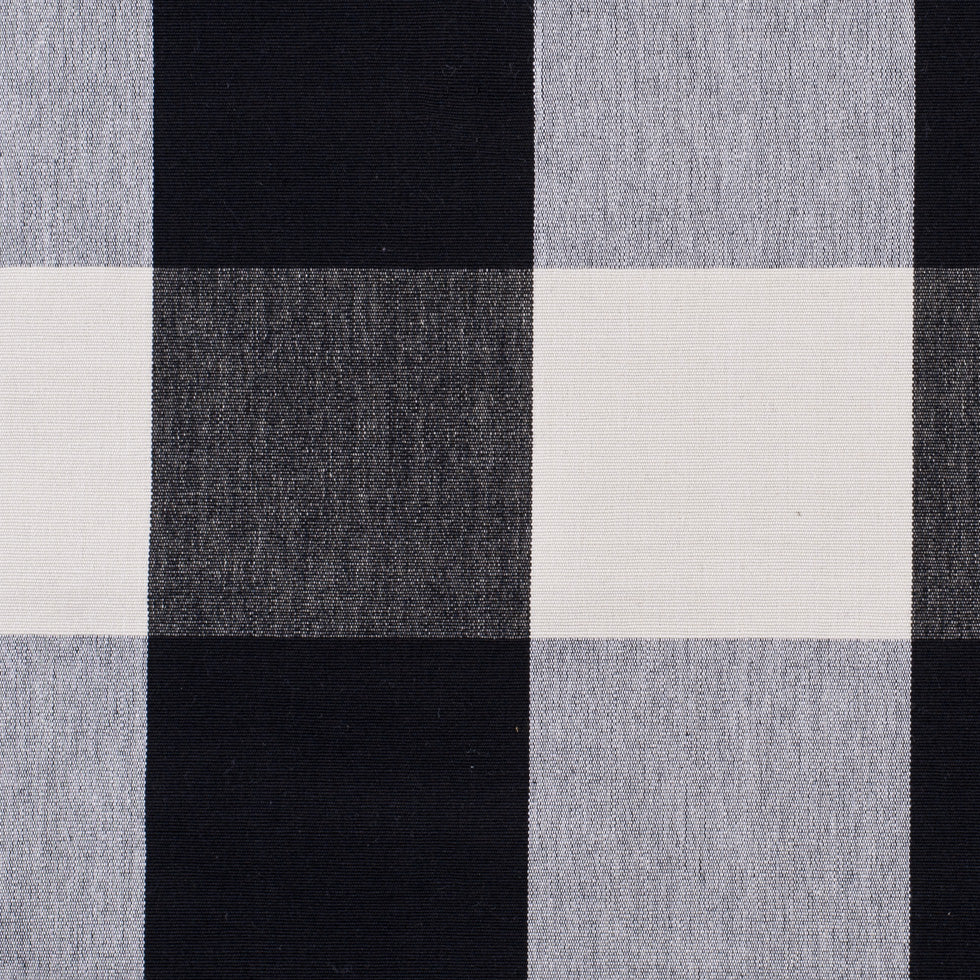 Cream and Black Buffalo Check Cotton Canvas - Joann Fabrics