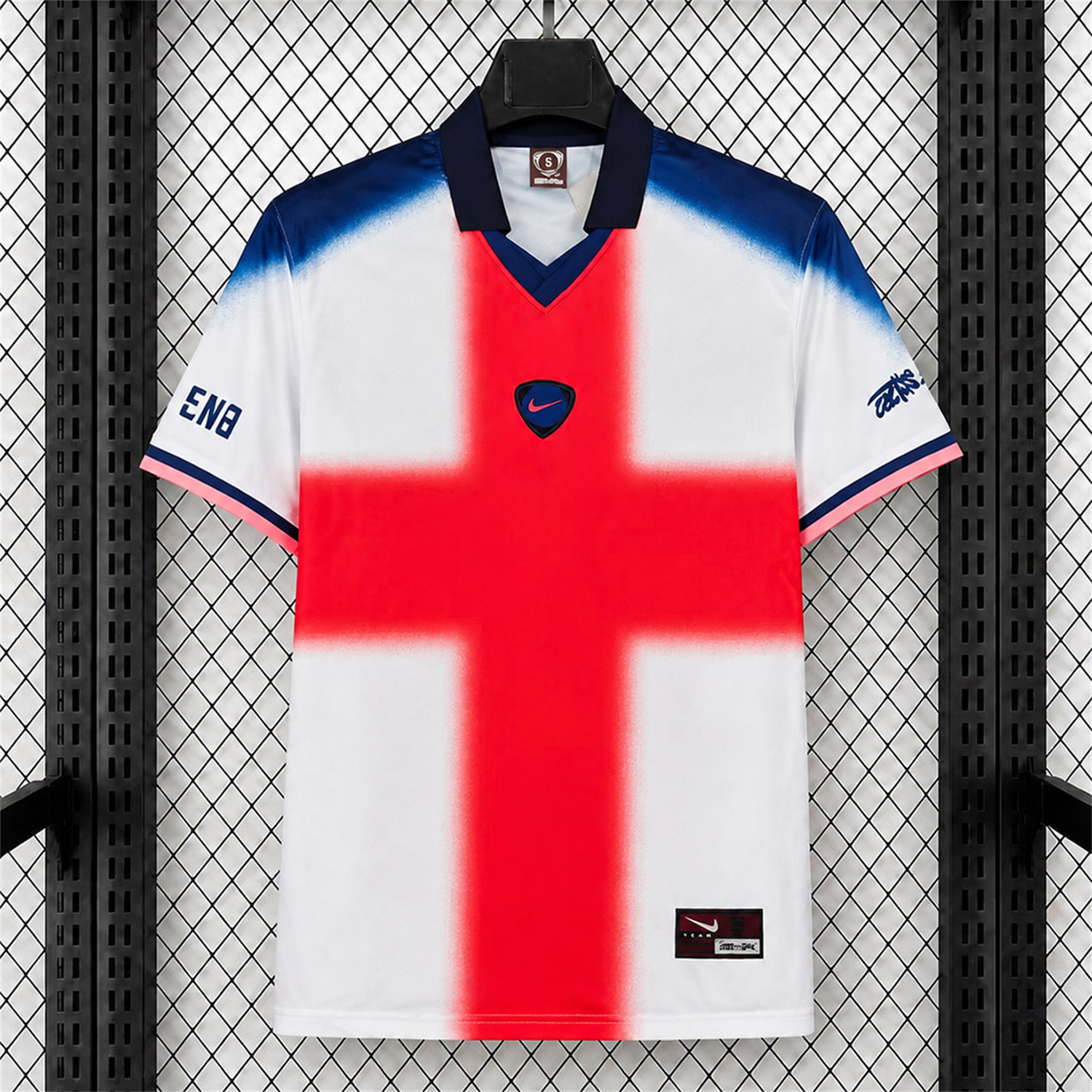 England 2026 T90 White Retro Style Jersey - Fans Version - UnitedFutballJersey