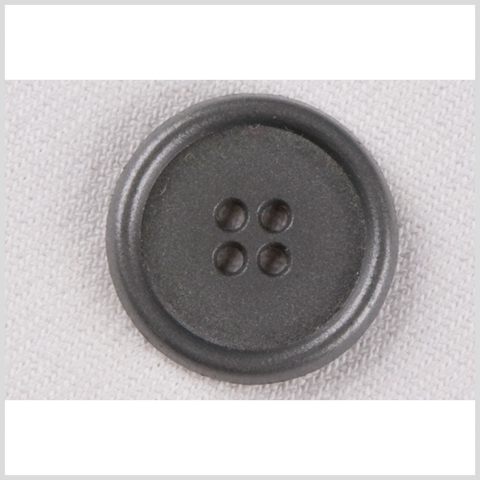 Metal 4-Hole Button - 36L/23mm - Gray Rolled Rim - Joann Fabrics