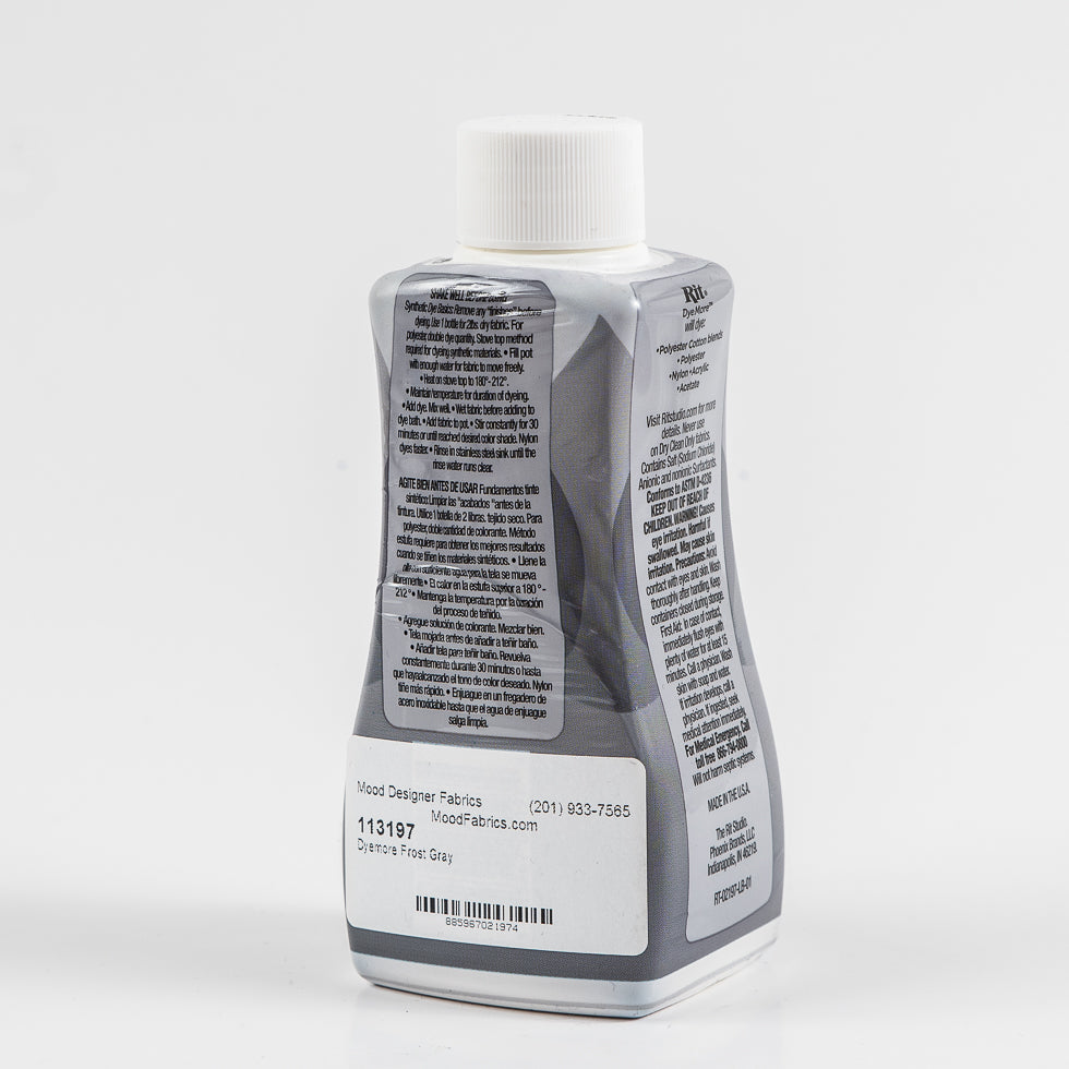 Rit DyeMore Synthetic Fiber Dye - Frost Gray - 7oz Bottle - Joann Fabrics