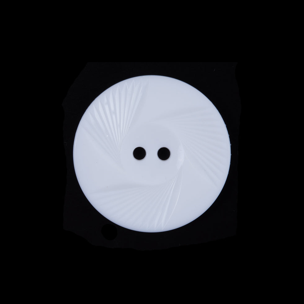 Italian White Textural Plastic Button - 36L/23mm - Joann Fabrics