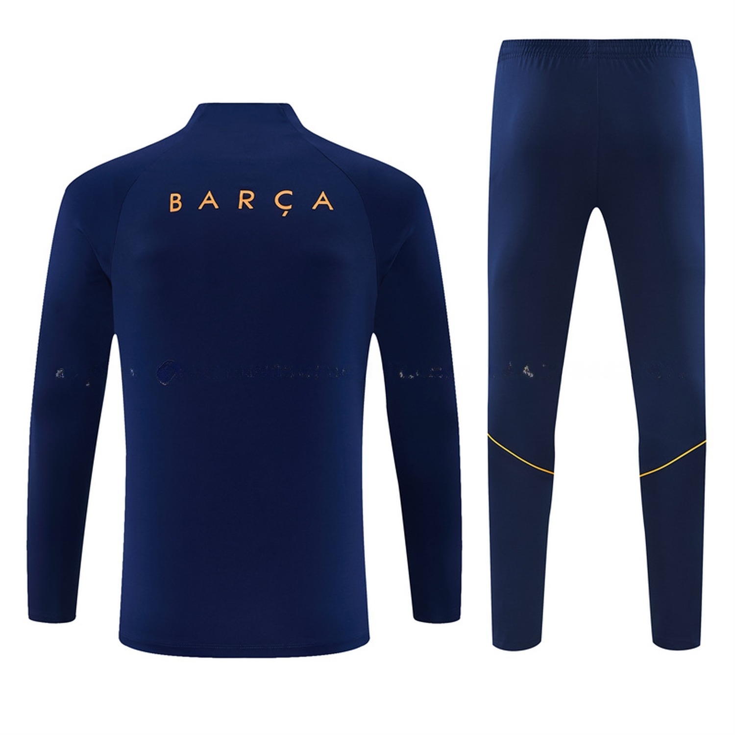 Barcelona 26-27 Long Sleeve Training Set - Deep Blue Top & Deep Blue Pants - UnitedFutballJersey