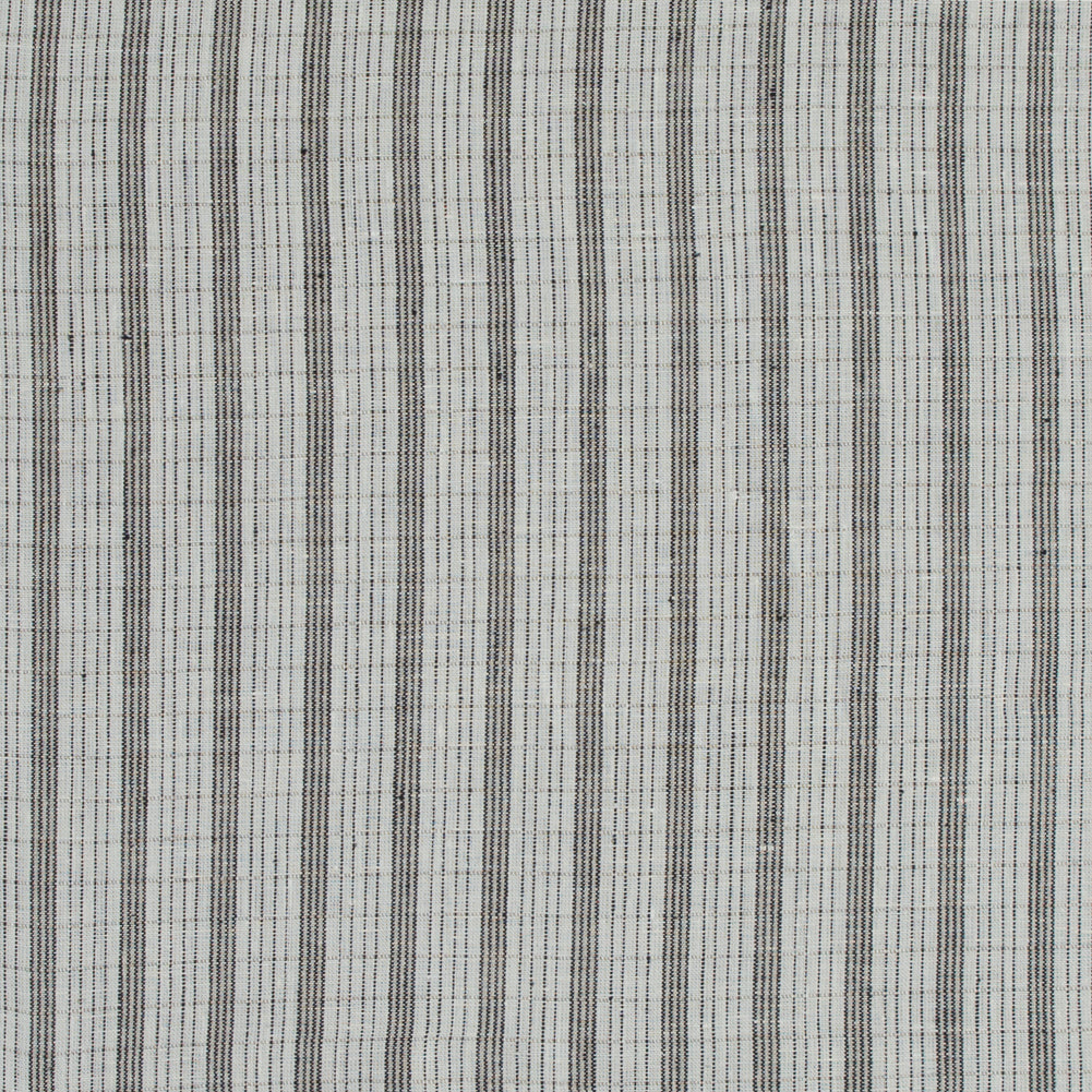 Pale Beige and Black Striped Linen Woven - Joann Fabrics