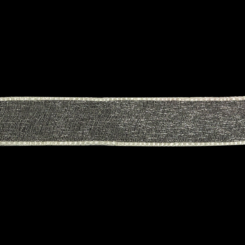 Cannoli Cream Shimmering Organza Ribbon with Woven Edges - 0.75