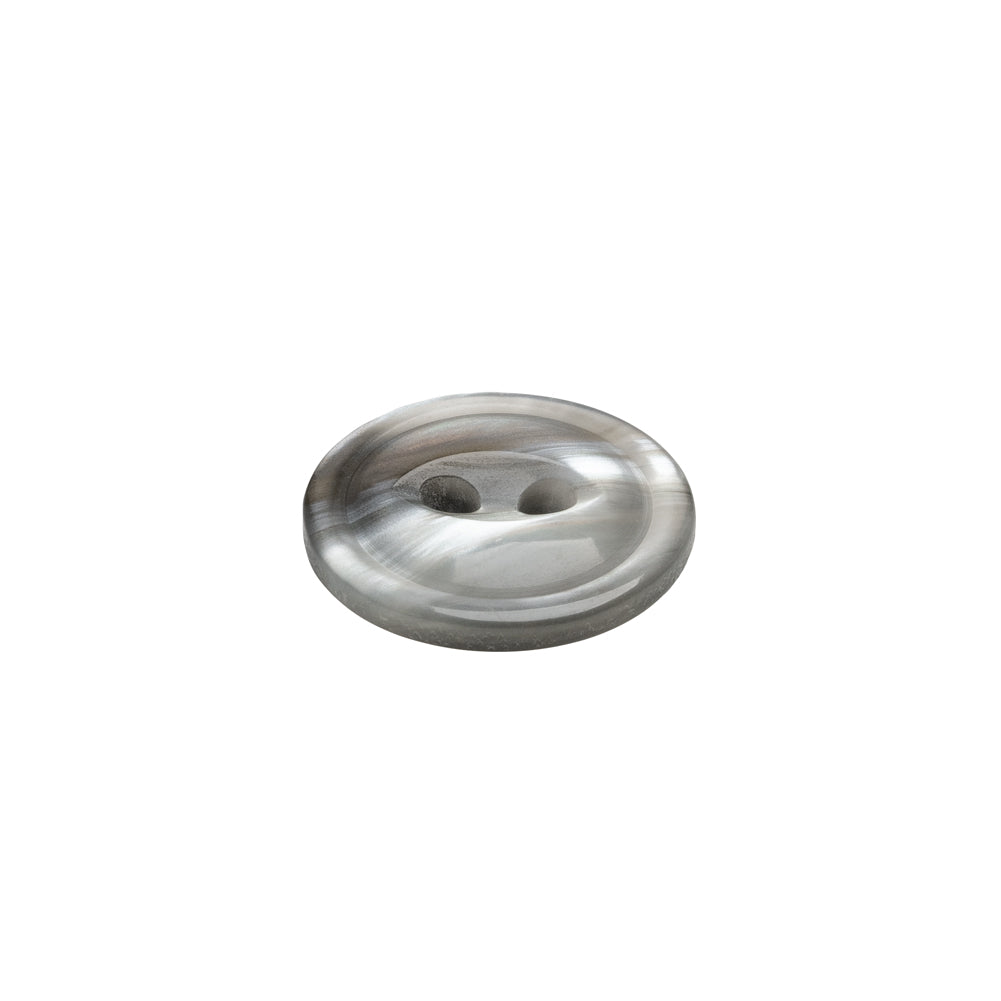 Plastic 2-Hole Button - 24L/15mm - Translucent Gray Swirl - Joann Fabrics