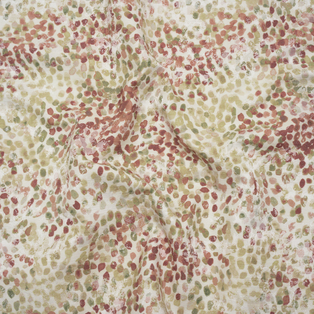 Drapery Jacquard Print - Vintage Bouncing Spots - British Imported - Joann Fabrics
