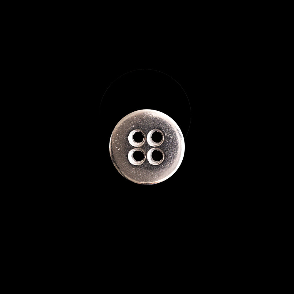 Italian Silver Metal 4-Hole Button - 16L/10mm - Joann Fabrics