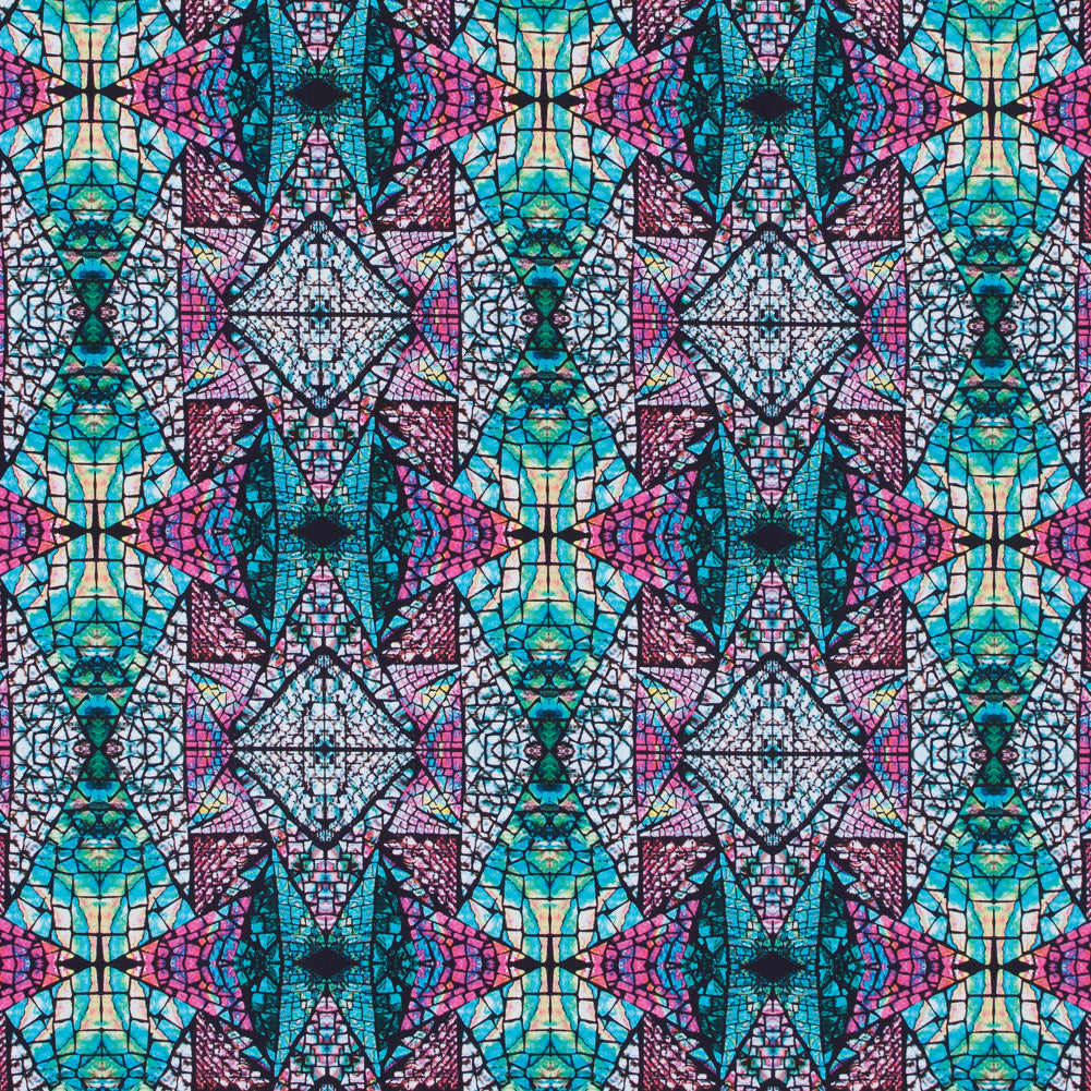 Stain Glass Caye UV Protective Compression Swimwear Tricot with Aloe Vera Microcapsules - Joann Fabrics