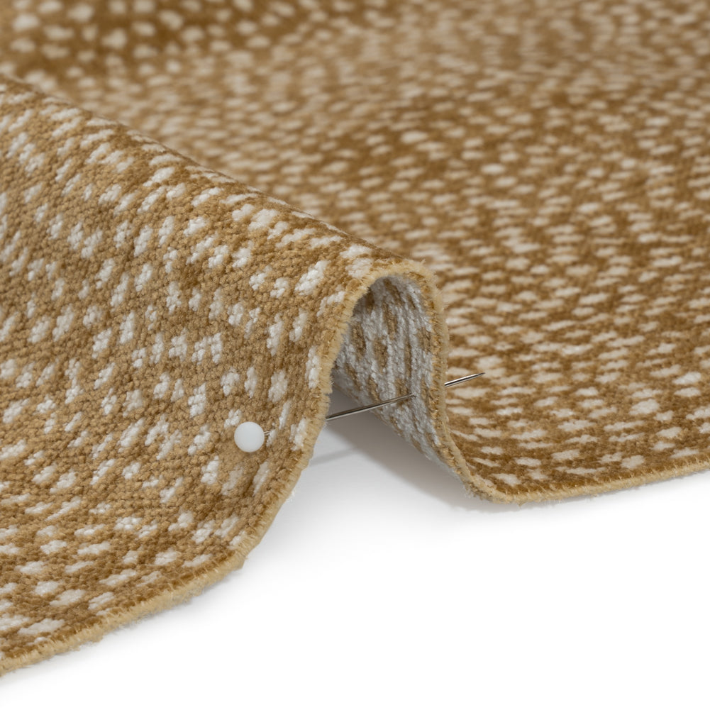 Upholstery Chenille - Curry Spotted - Remus Collection - Joann Fabrics