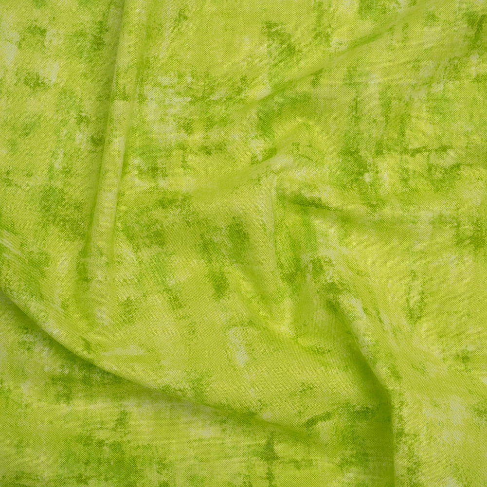 Printed Quilting Cotton by Patrick Lose for Northcott - Lime Twist Jazzy Painted Texture - Tonal Trios Collection - Joann Fabrics