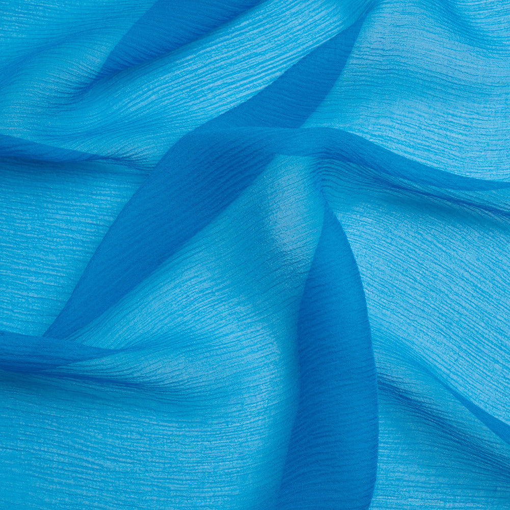 Crinkled Silk Chiffon - Directoire Blue - Premium Collection - Joann Fabrics