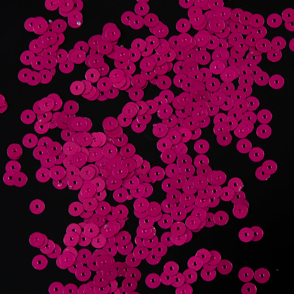 Bag of Fuchsia Dull-Bright Loose Sequins - 5mm - Joann Fabrics