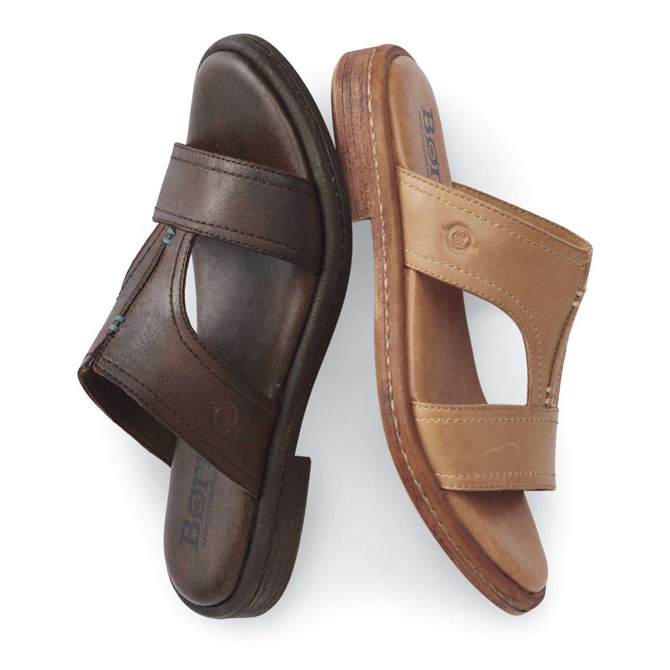 Leather Slide Sandals by Born® - Northstyle Catalog