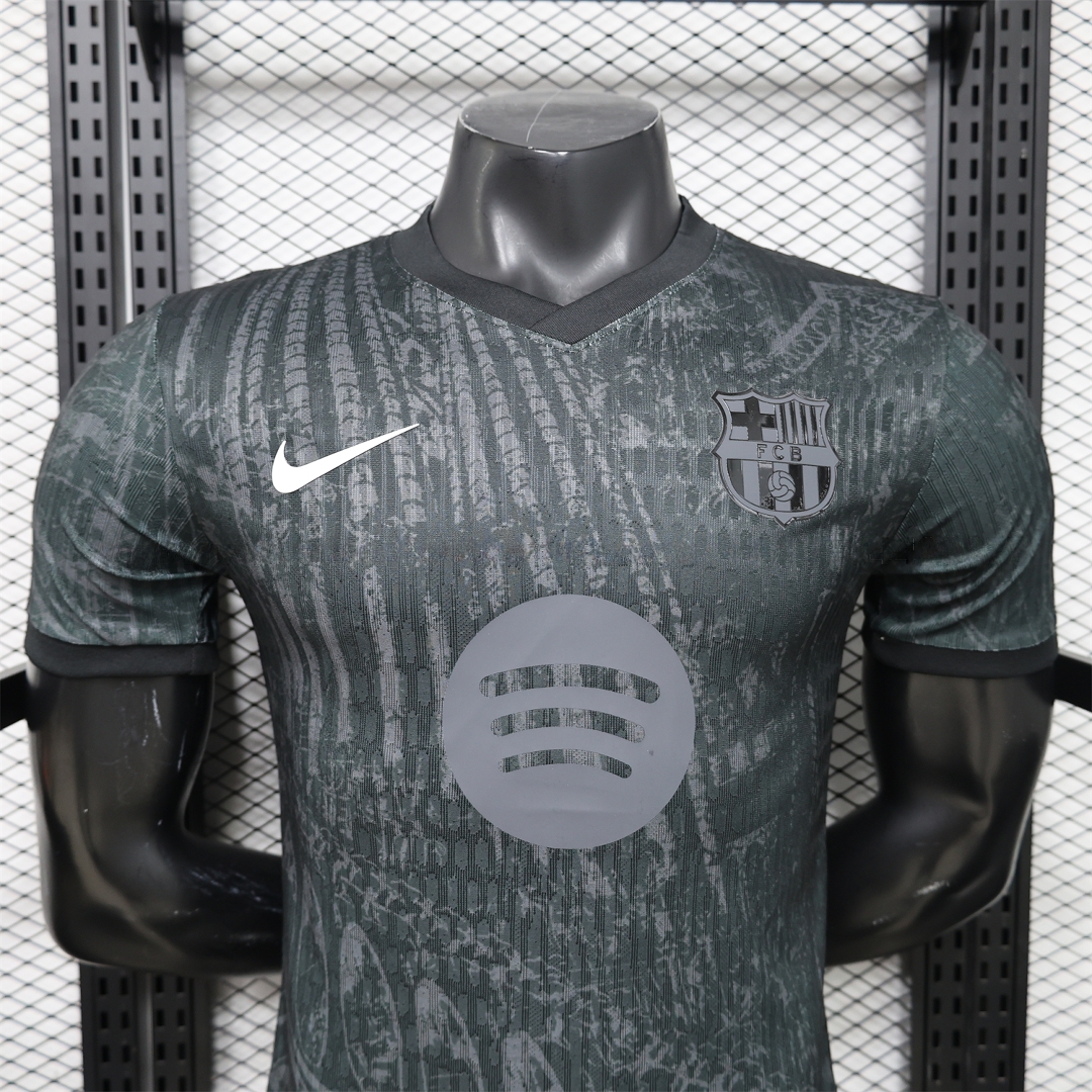 Barcelona 25-26 Grey And Black Special Jersey - Player Version - UnitedFutballJersey