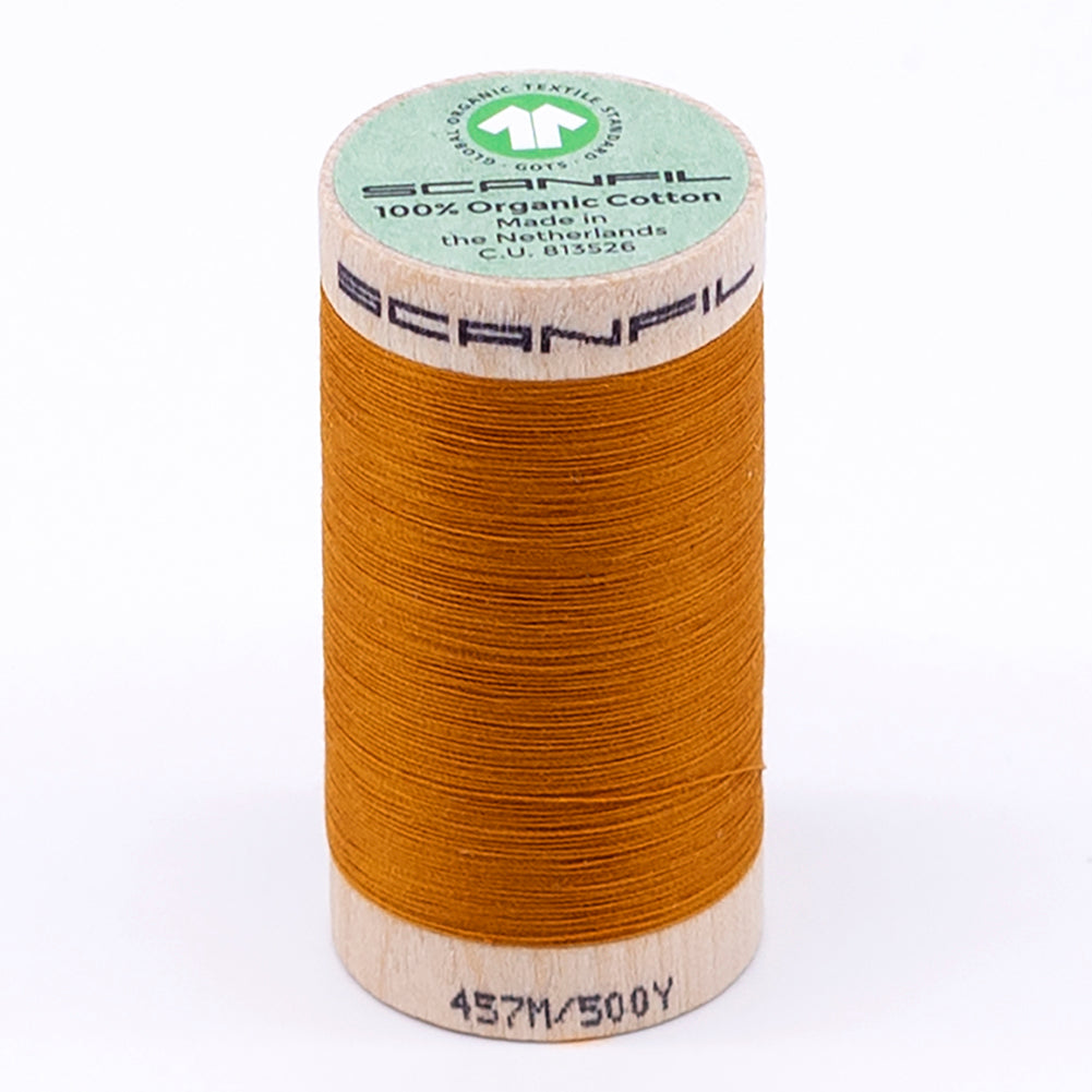 SCANFIL® 50wt Organic Pima Cotton Thread 500 yds - 4826 Sunflower - Joann Fabrics