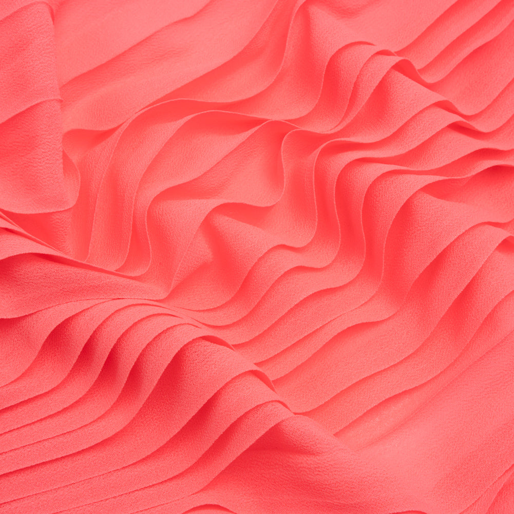 Accordion Pleated Chiffon - Neon Pink - Etereo Collection - Joann Fabrics
