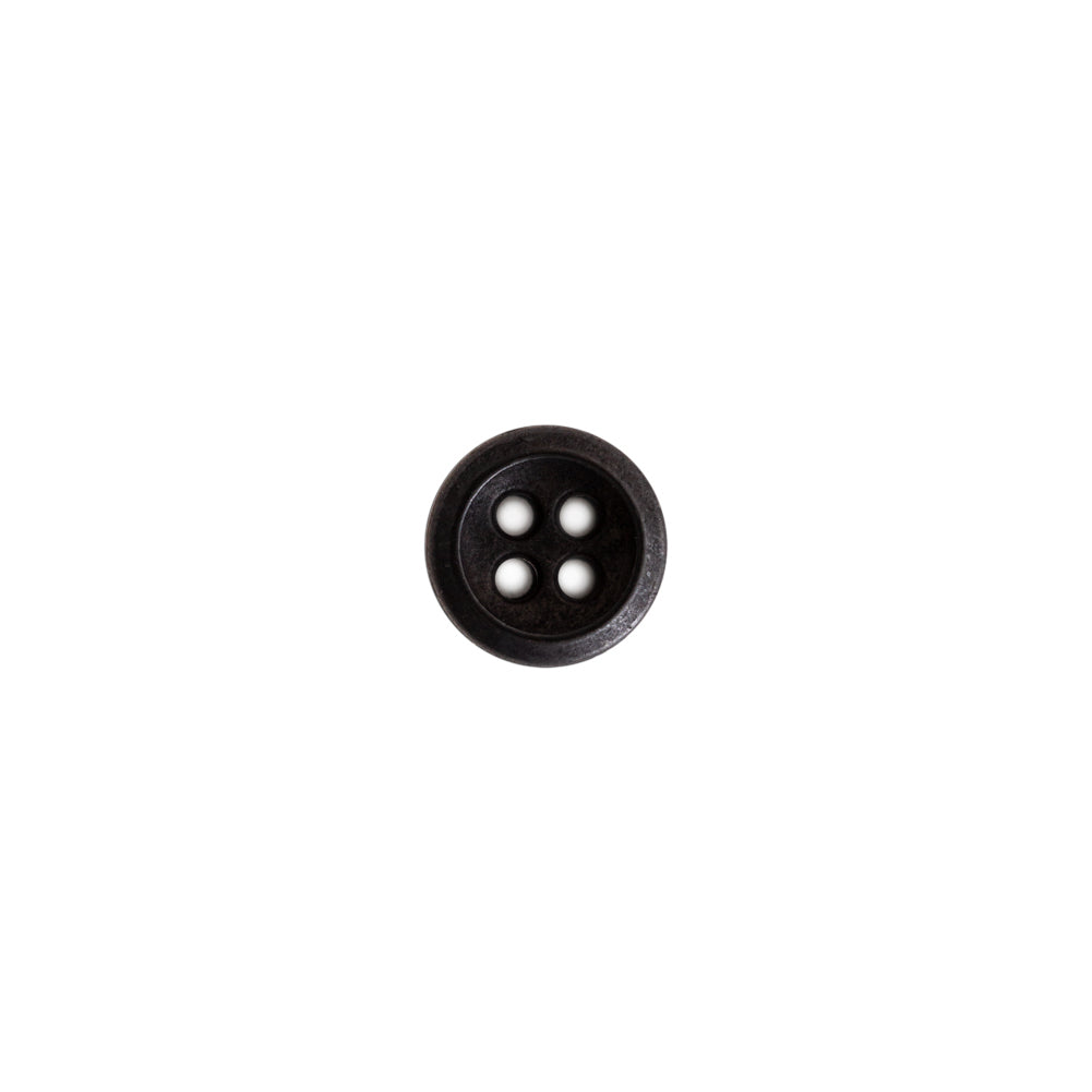 Italian Black Metal 4-Hole Button - 14L/9mm - Joann Fabrics
