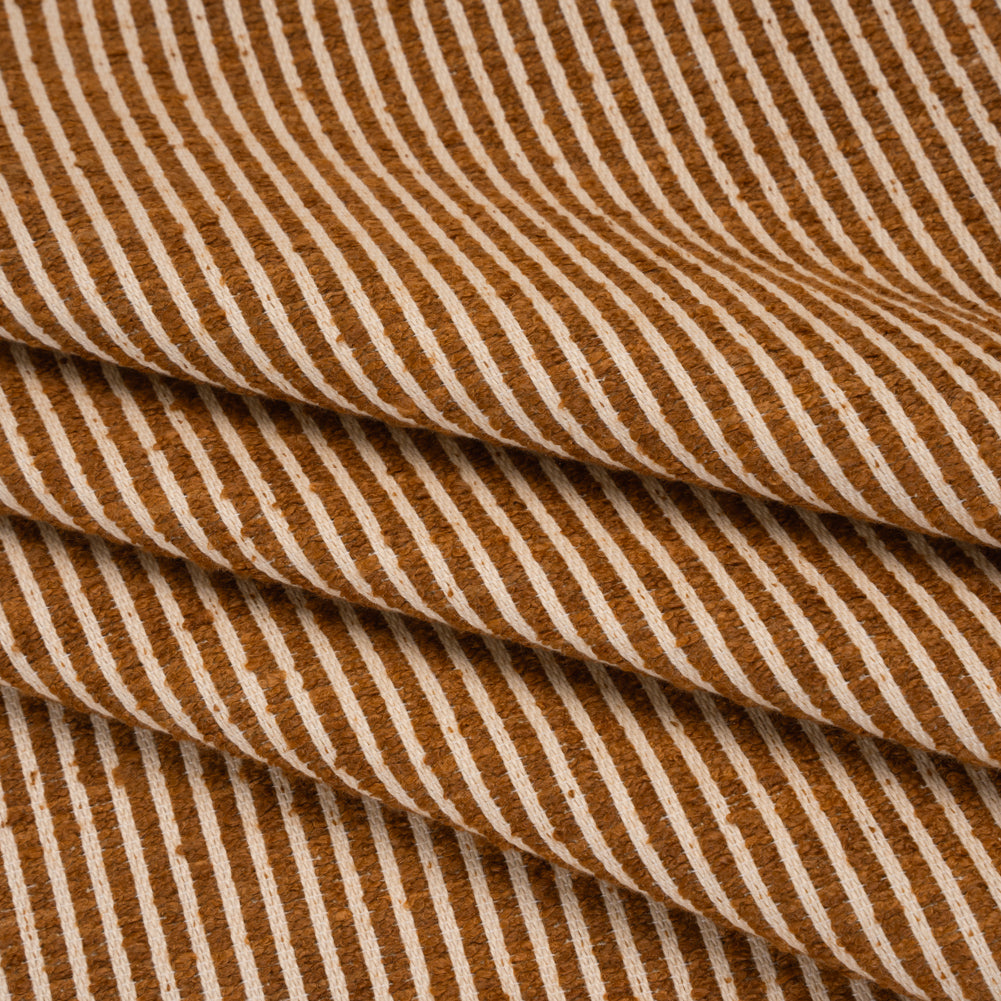 Polyester Boucle Woven - Sienna Stripes - British Imported - Joann Fabrics