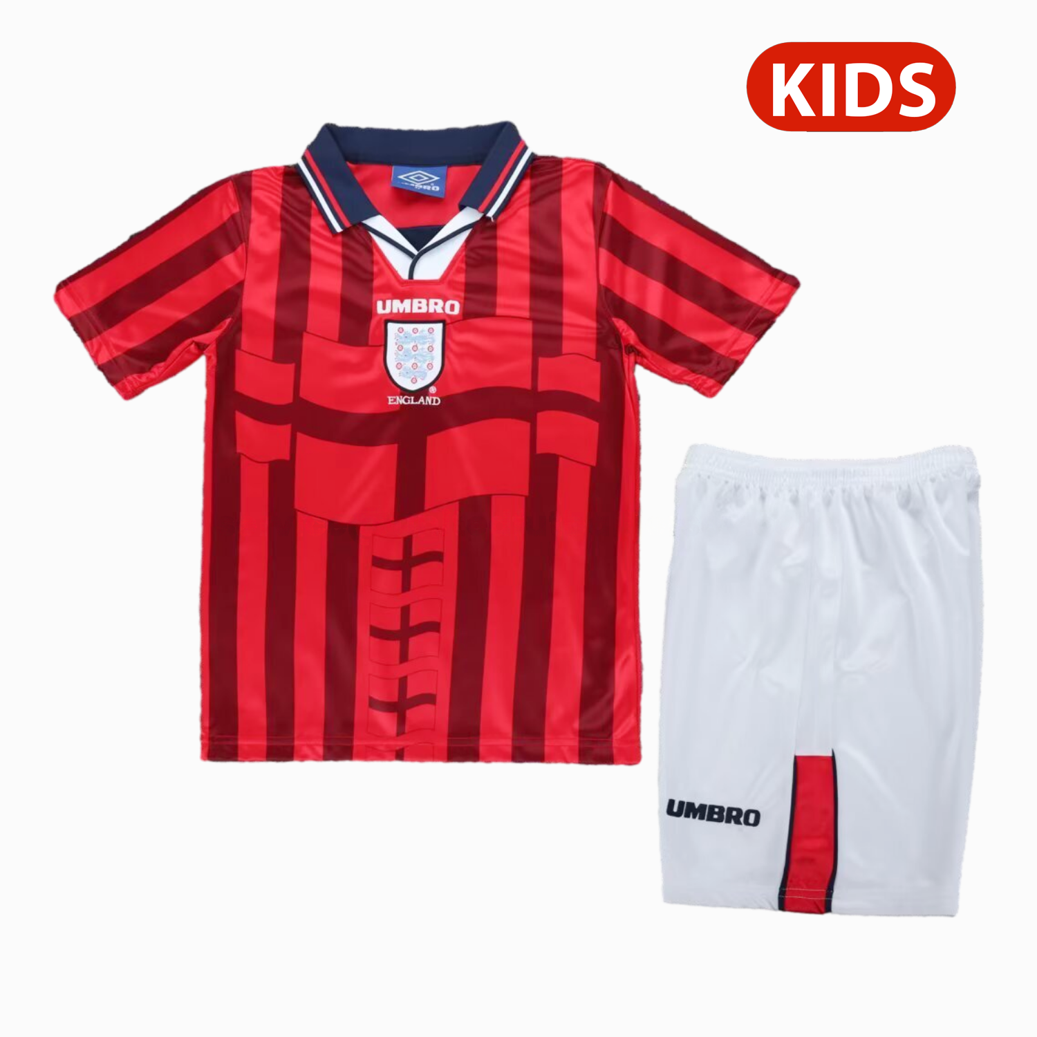 Retro England 1998 Away Kids Kit - UnitedFutballJersey