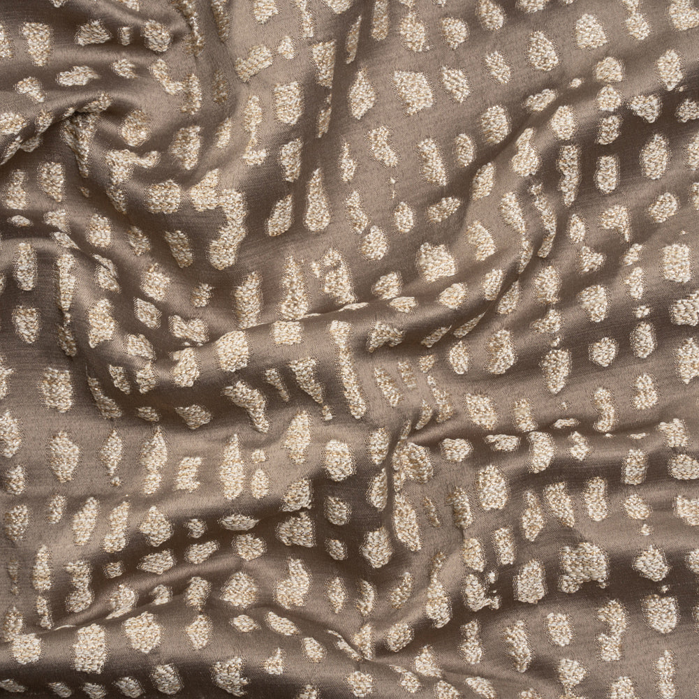 Metallic Drapery Jacquard - Mole Spotted Abstract - British Imported - Joann Fabrics