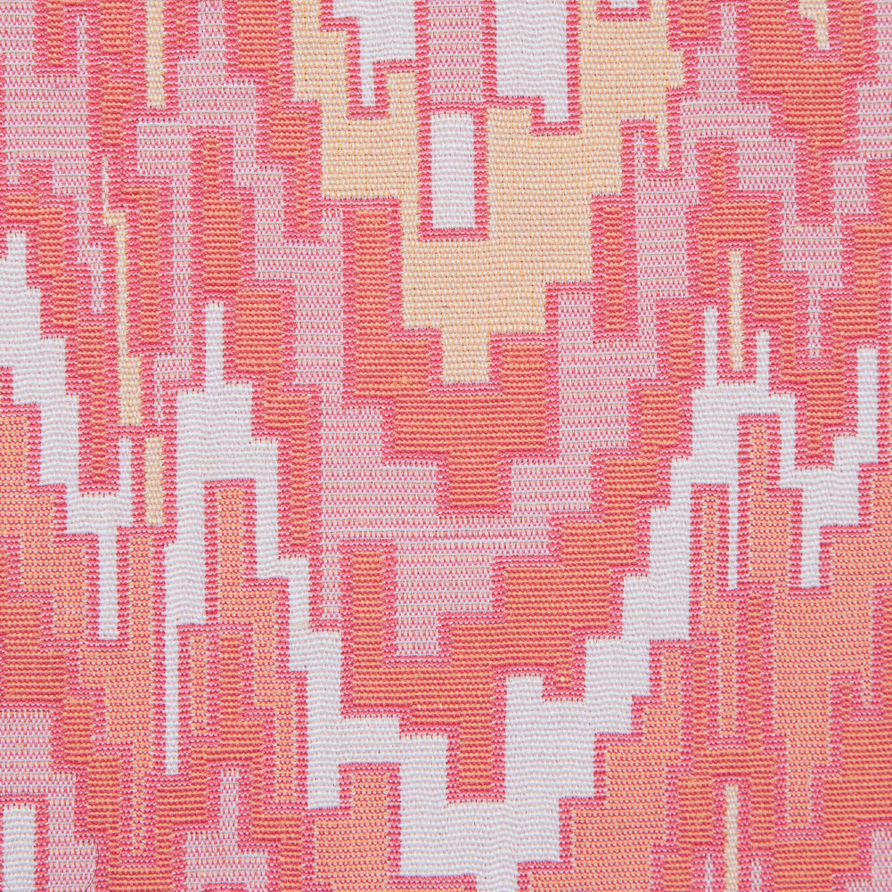 Peach Pink and Golden Haze Geometric Blended Cotton Woven - Joann Fabrics