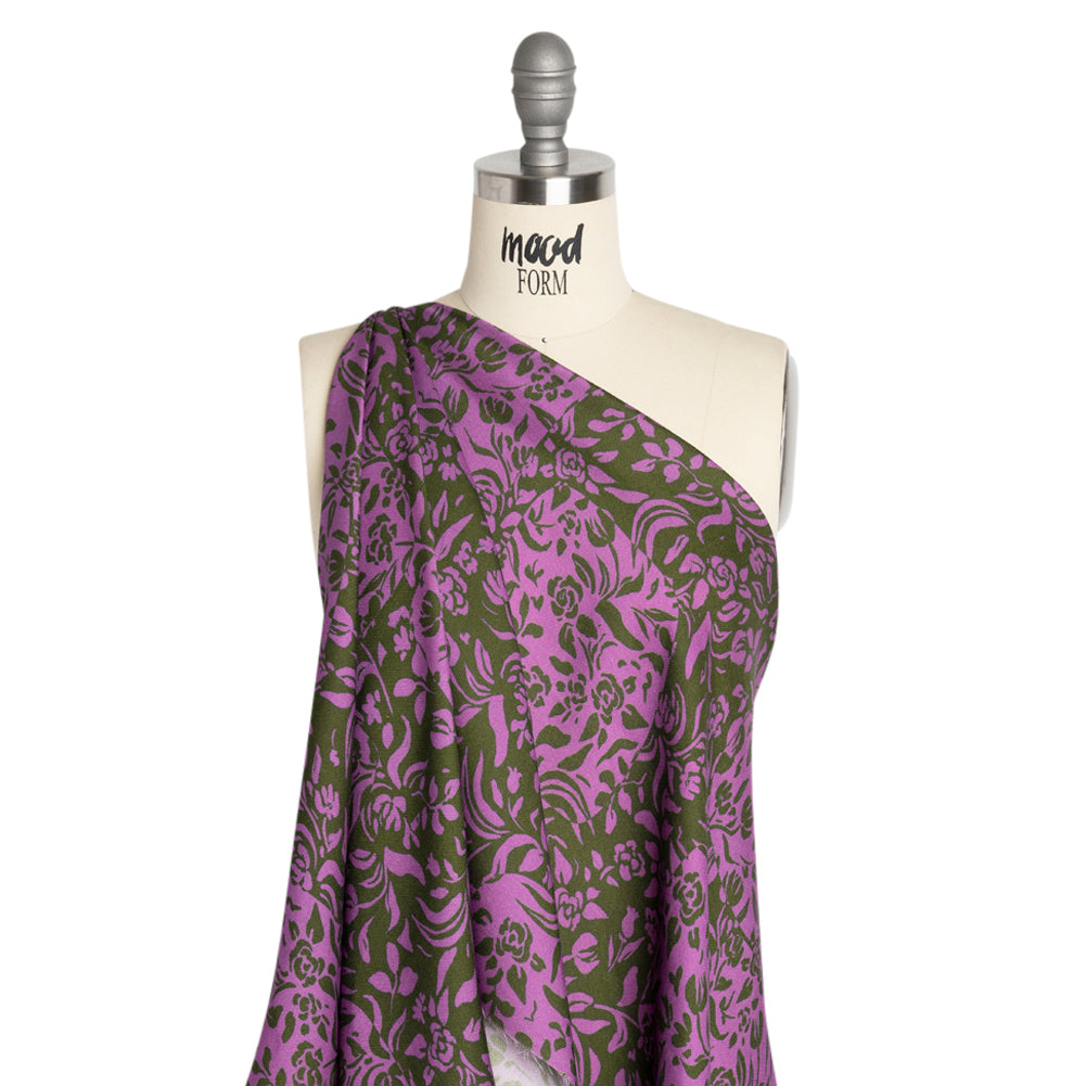 Mood Exclusive Purple Casting Shadows Viscose Woven - Joann Fabrics