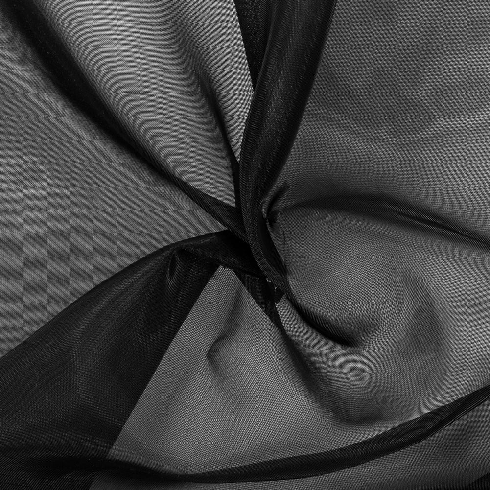 Stiff Polyester Organdy - Black - Rhiannon Collection - Joann Fabrics