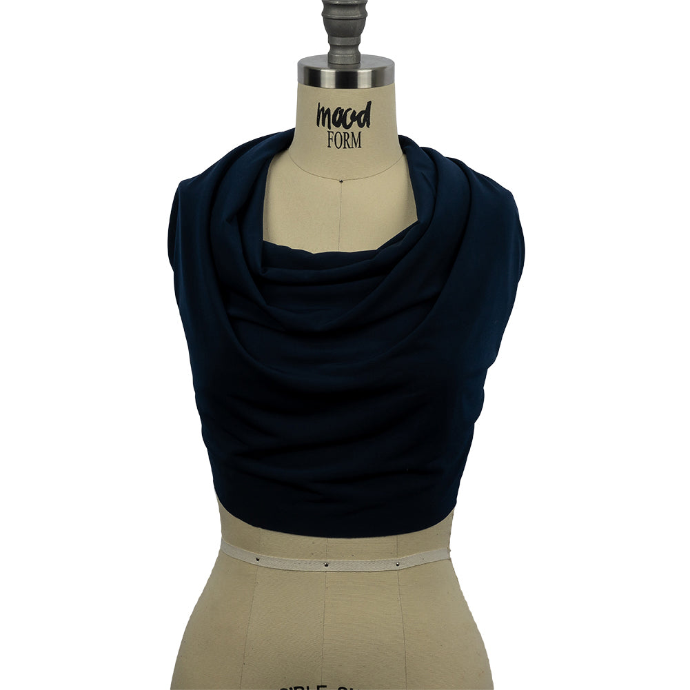 Stretch Polyester ITY Jersey - Navy - Isadora Collection - Joann Fabrics