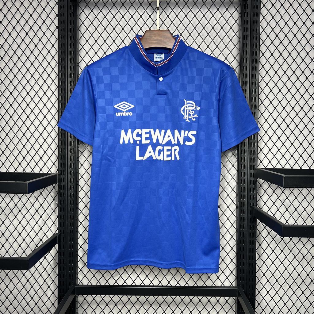 1987/1990 Retro Rangers Home Football Shirt 1:1 Thai Quality