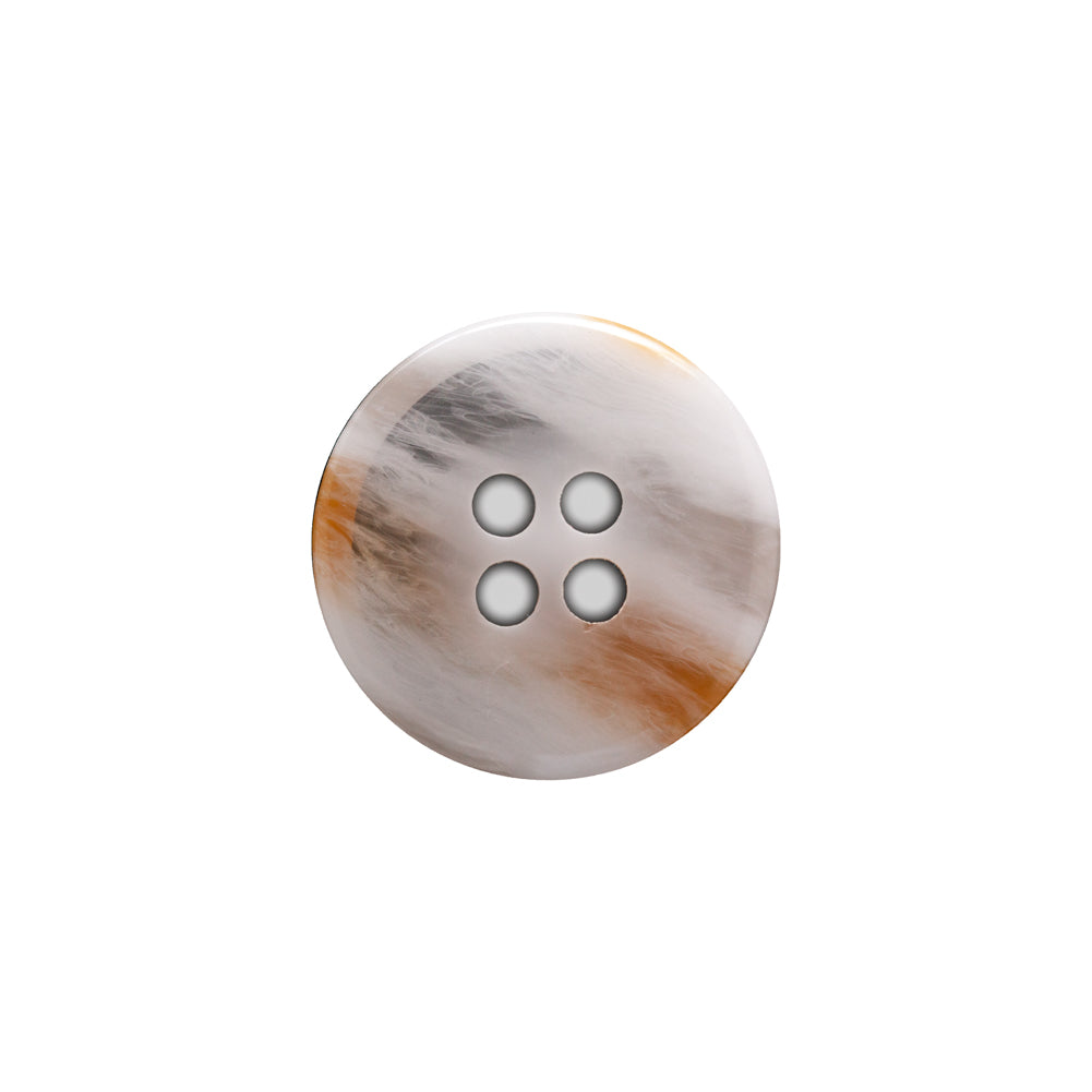Italian White and Beige Abstract 4-Hole Plastic Button - 28L/18mm - Joann Fabrics