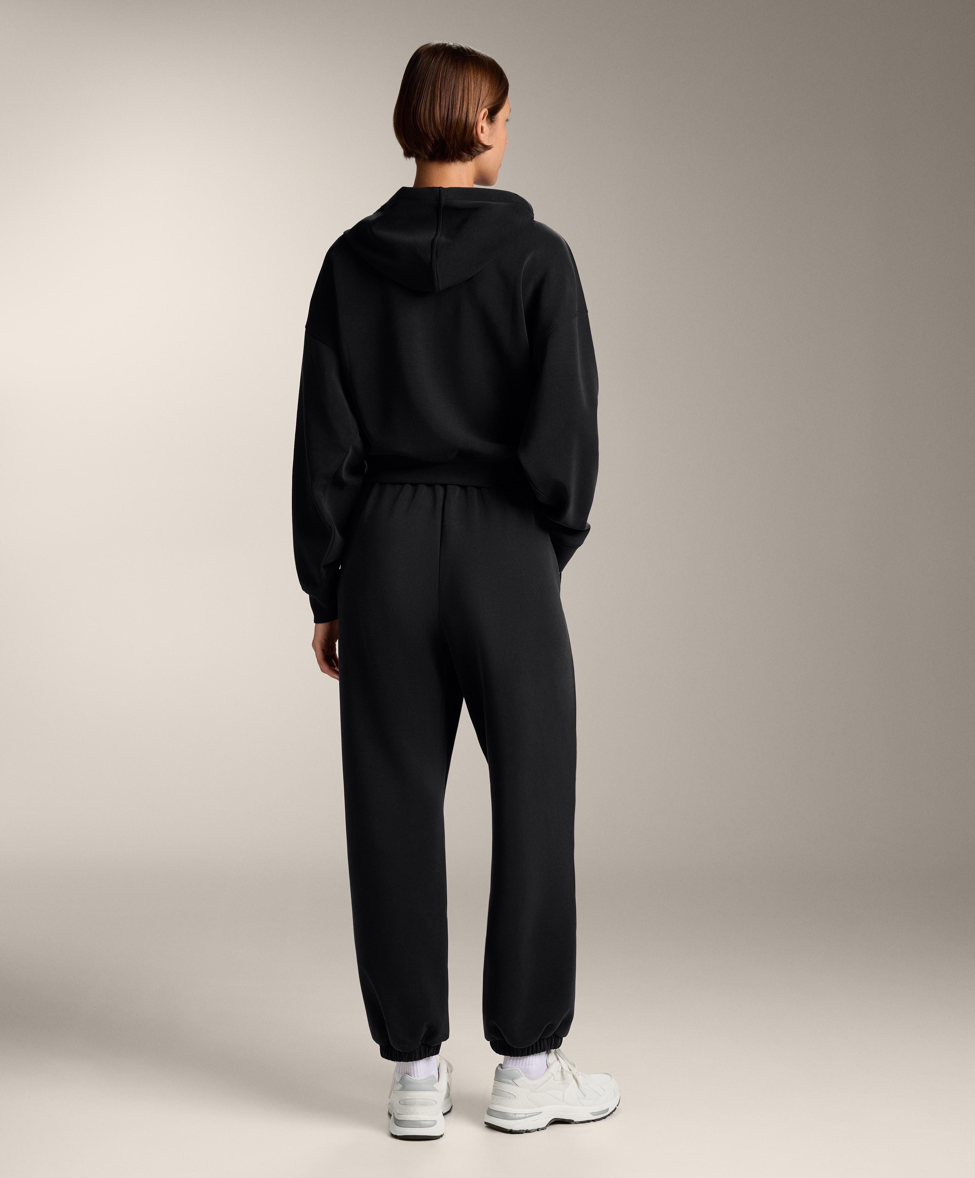 Boxy hoodie with brushed modal