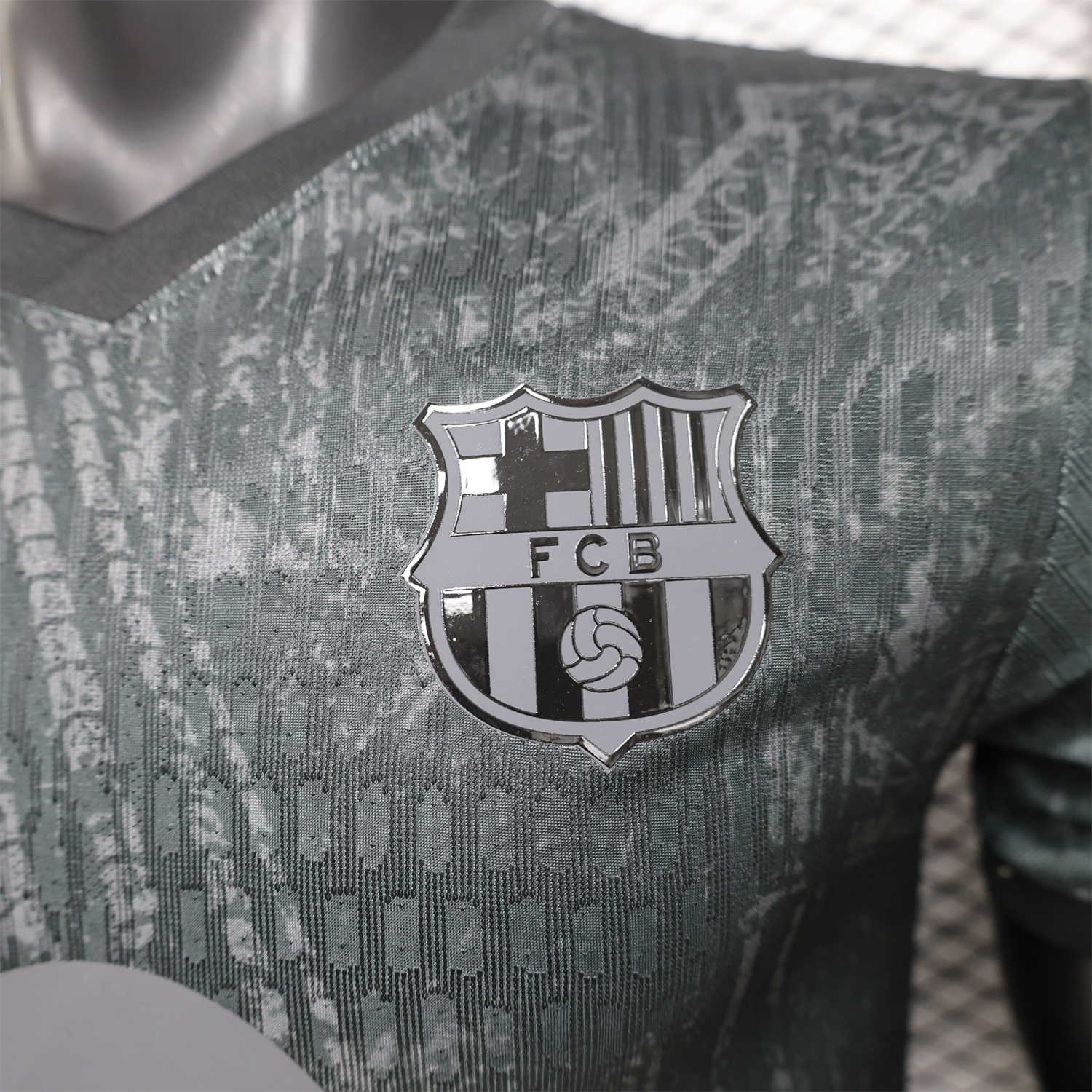 Barcelona 25-26 Grey And Black Special Jersey - Player Version - UnitedFutballJersey