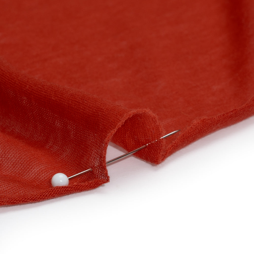 Featherweight Rayon Jersey - Warm Red - Designer Deadstock - Joann Fabrics