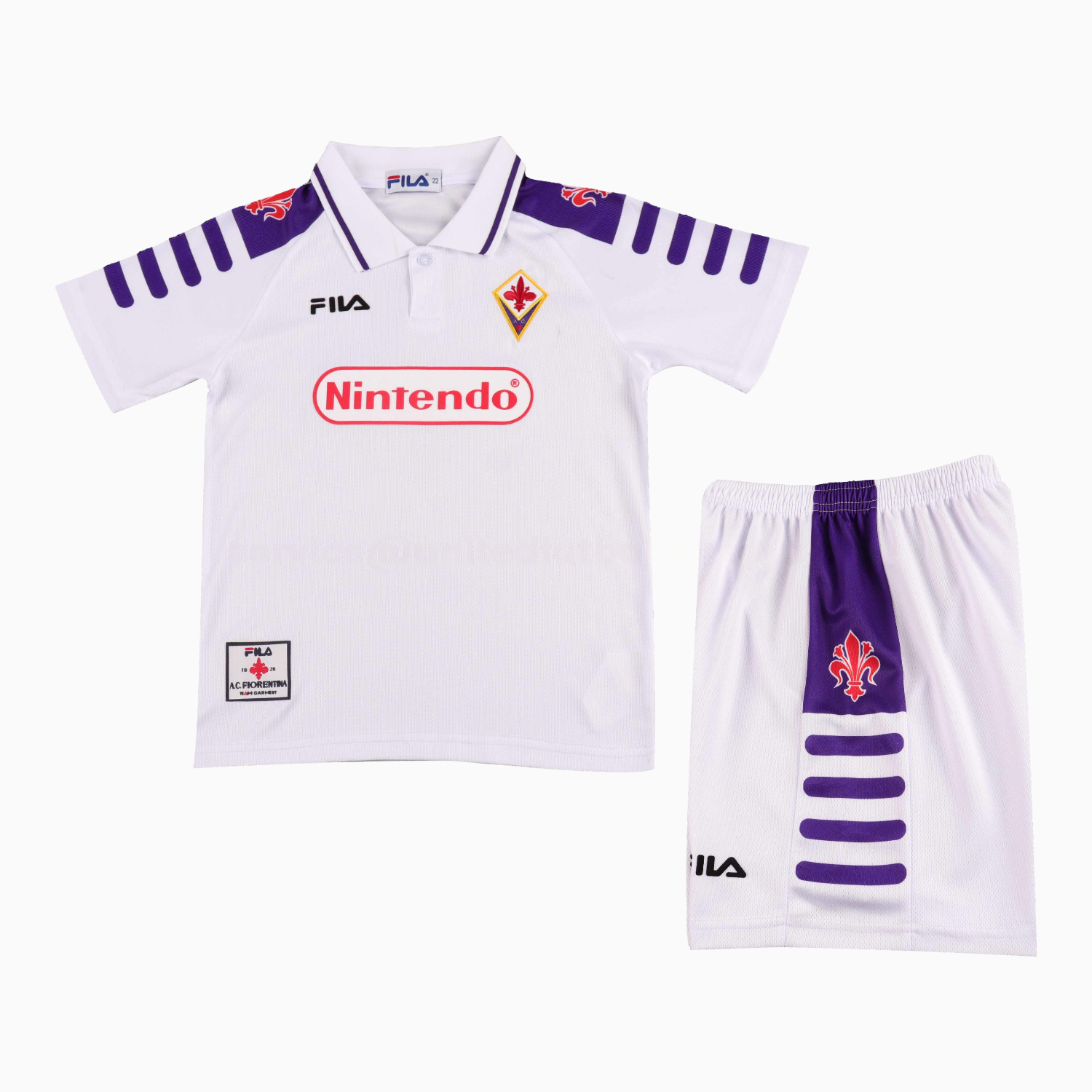 Retro Fiorentina 1998-99 Away Kids Kit - UnitedFutballJersey
