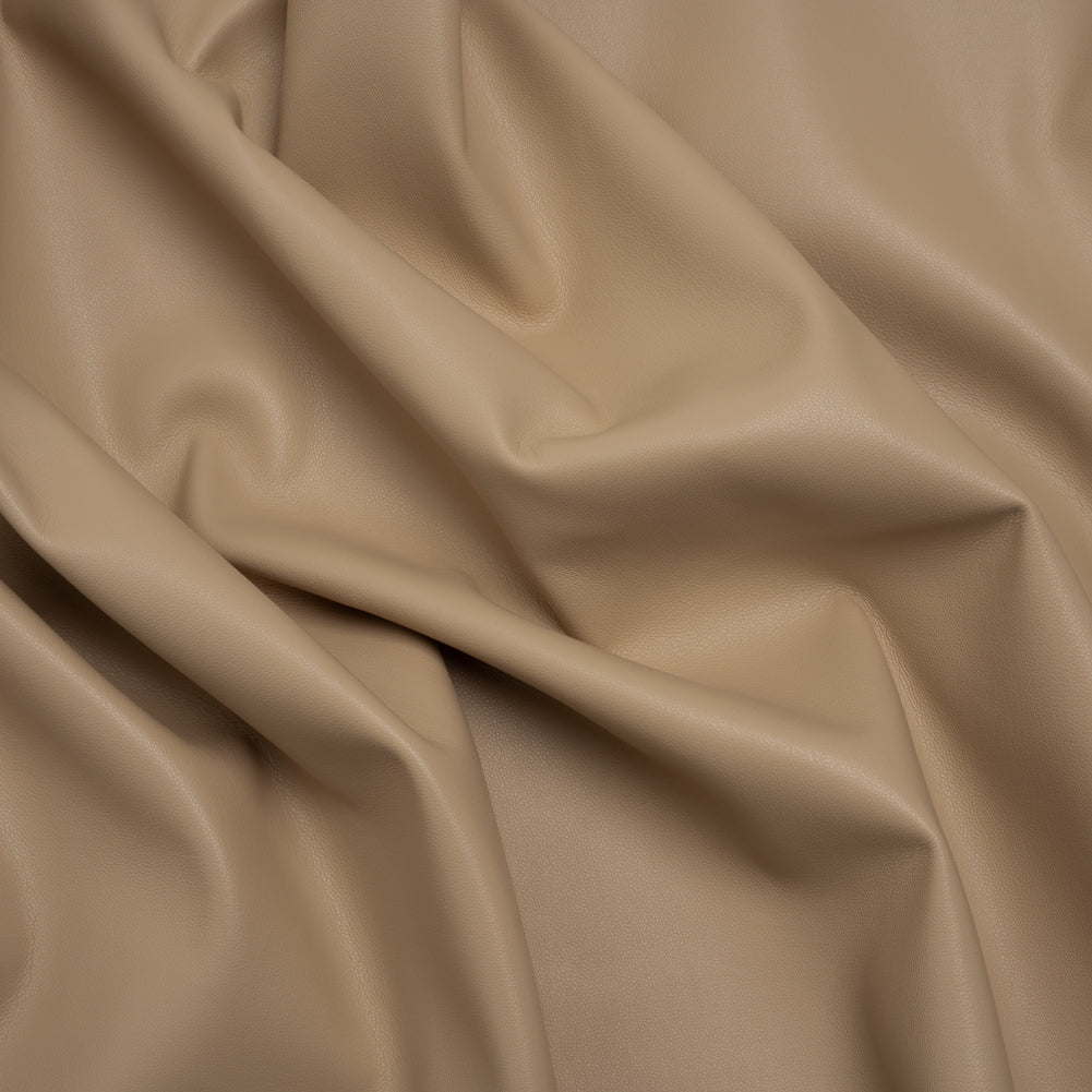 Stretch Faux Leather with Suede-Like Brushed Backing - Beige - Jodi Collection - Joann Fabrics
