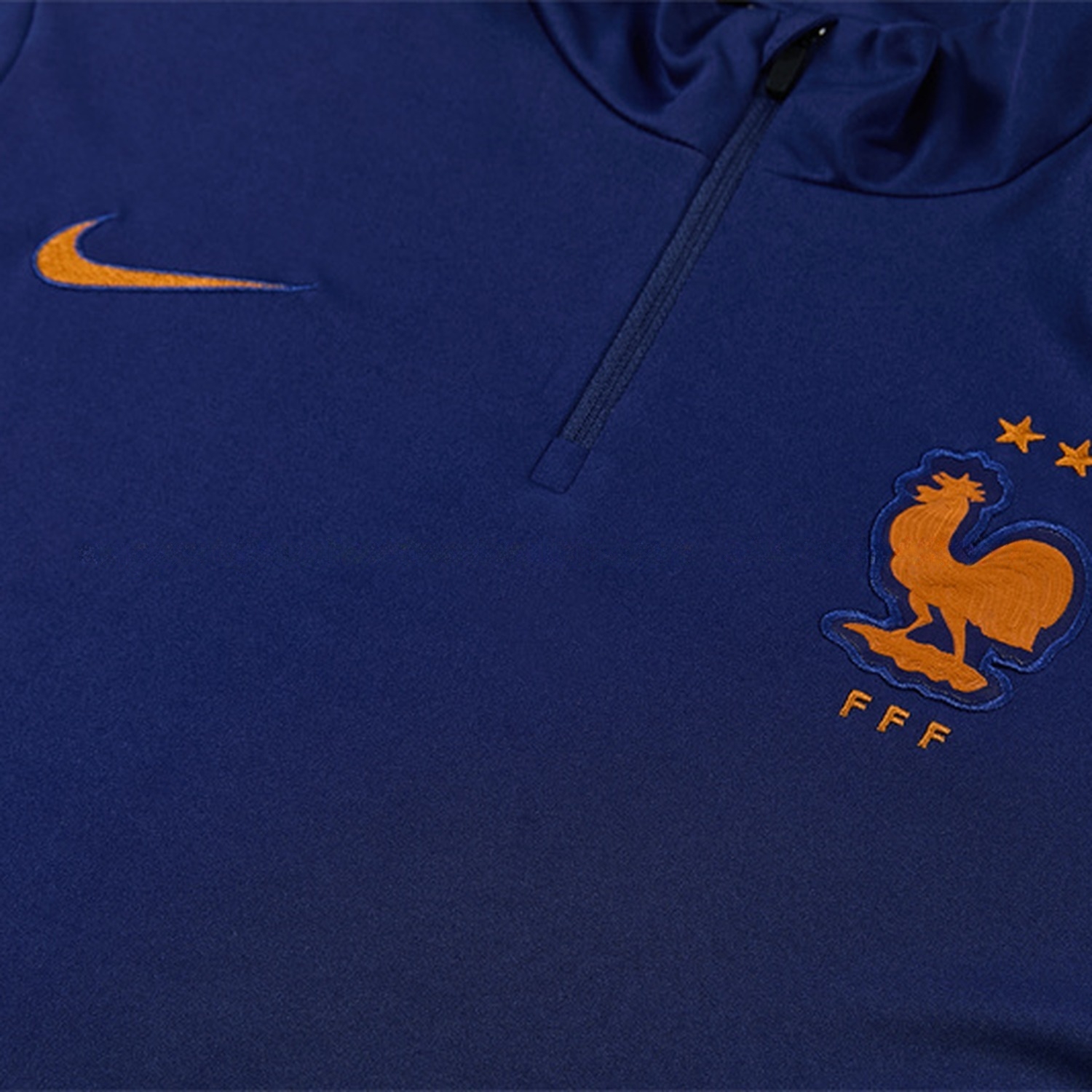 France 2026 Long Sleeve Training Set - Deep Blue Top & Deep Blue Pants - UnitedFutballJersey