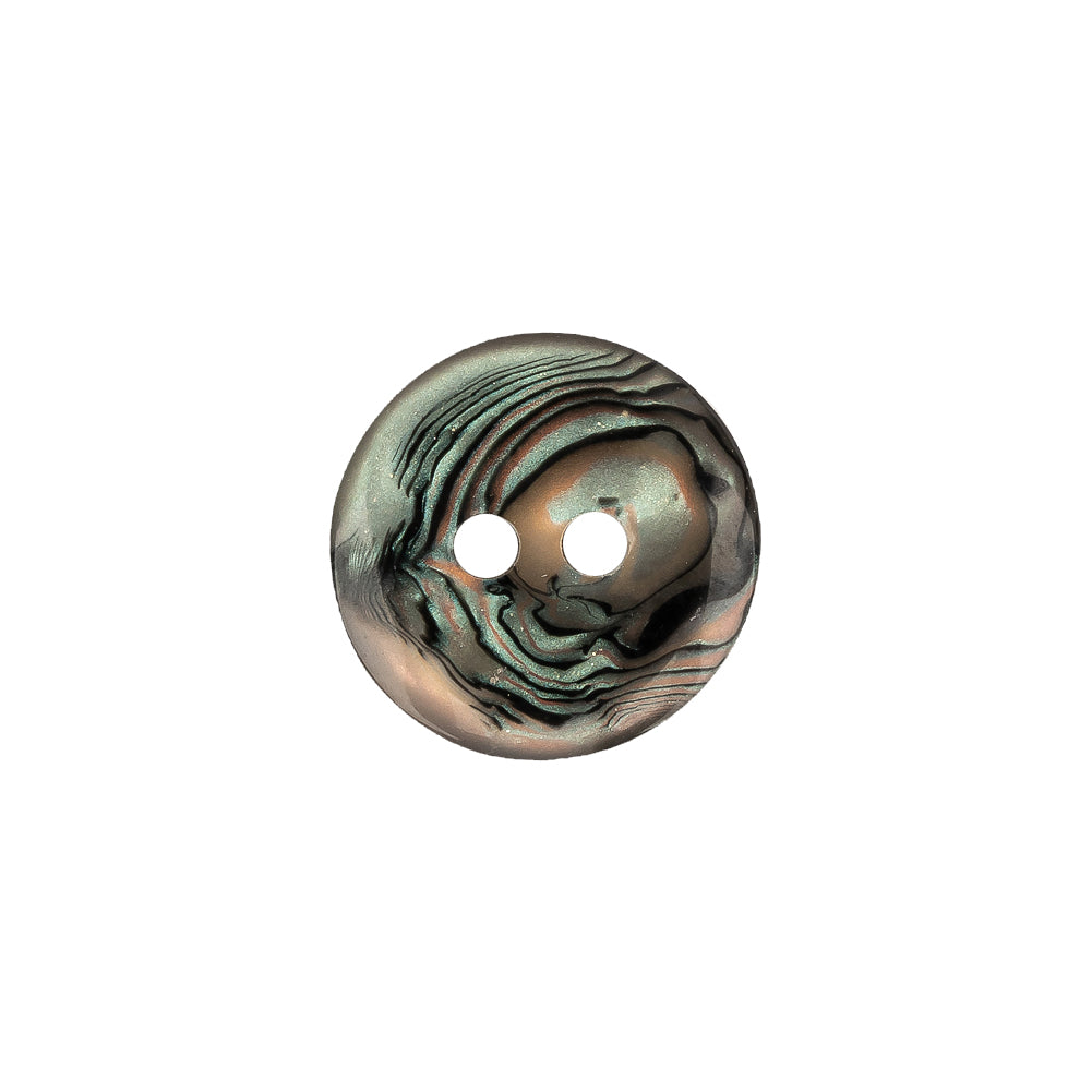 Italian Seaweed Swirls 2-Hole Rolled Rim Plastic Button - 24L/15mm - Joann Fabrics