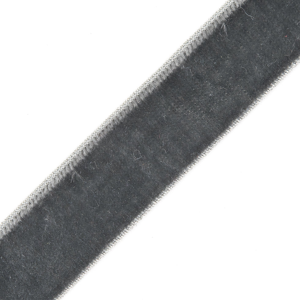 Dark Gray Stretch Velvet Ribbon - 0.625