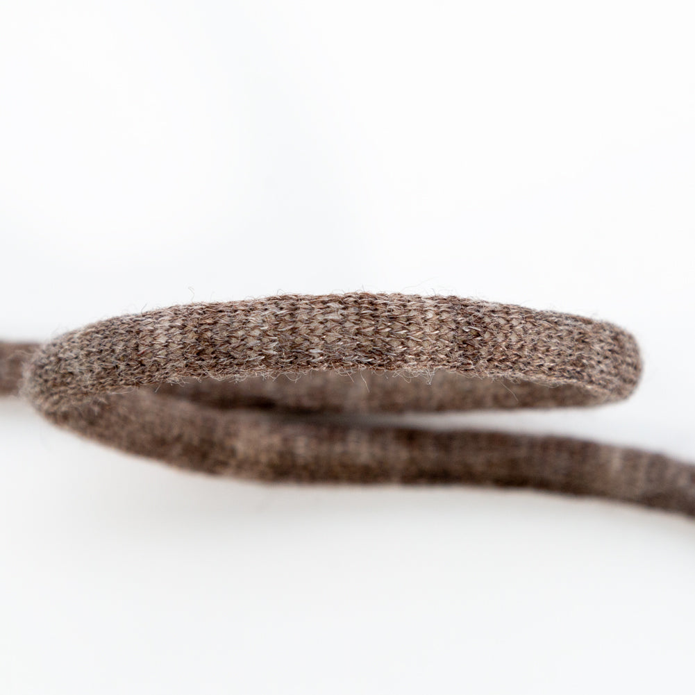 Italian Dark Brown Wool Drawstring Trimming - 0.25