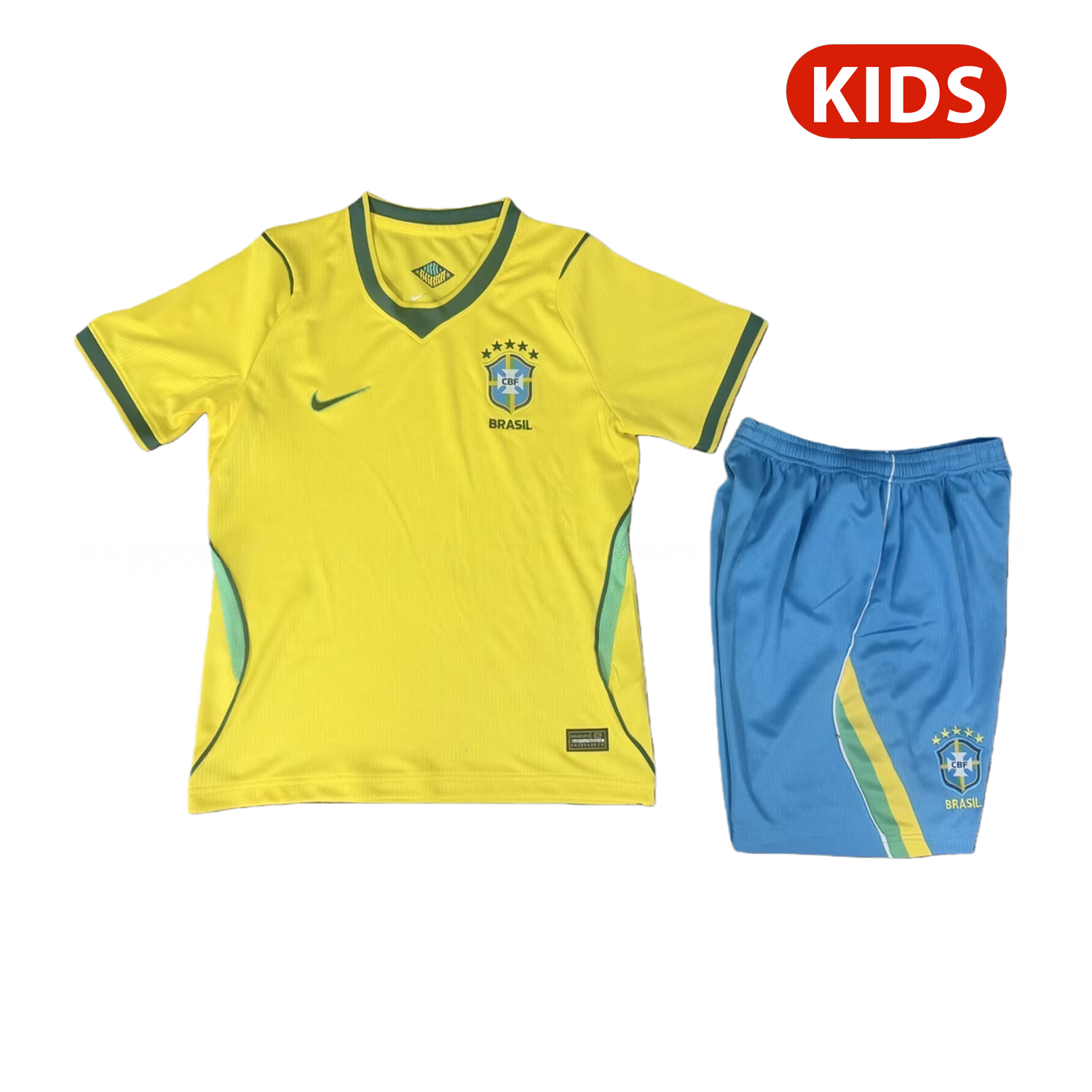 Brazil 2026 Home Kids Kit - UnitedFutballJersey
