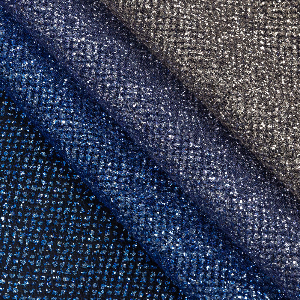 Ombre Tulle with Metallic Platinum Glitter - Royal Blue and Gold - Starlet Collection - Joann Fabrics