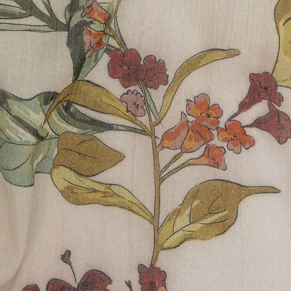 Mood Exclusive Beige Verdant Investigation Crinkled Cotton Voile - Joann Fabrics