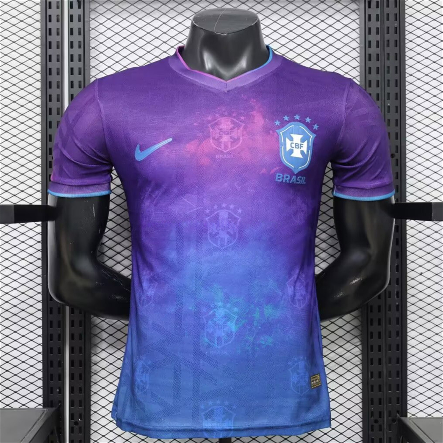 Brazil 2026 Blue With Subtle Pattern Special Jersey - Player Version - UnitedFutballJersey