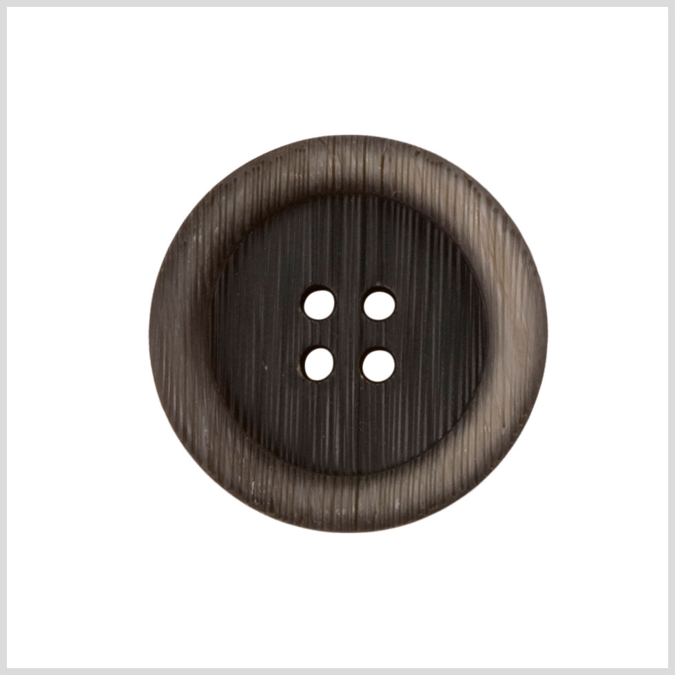 Plastic 4-Hole Button - 40L/25.5mm - Dark Gray Engraved Lines - Joann Fabrics