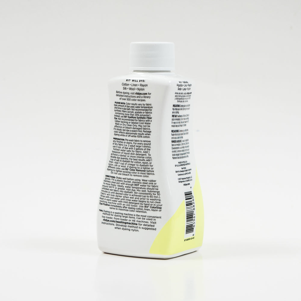 Rit All-Purpose Liquid Fabric Dye - Neon Yellow - 8oz Bottle - Joann Fabrics