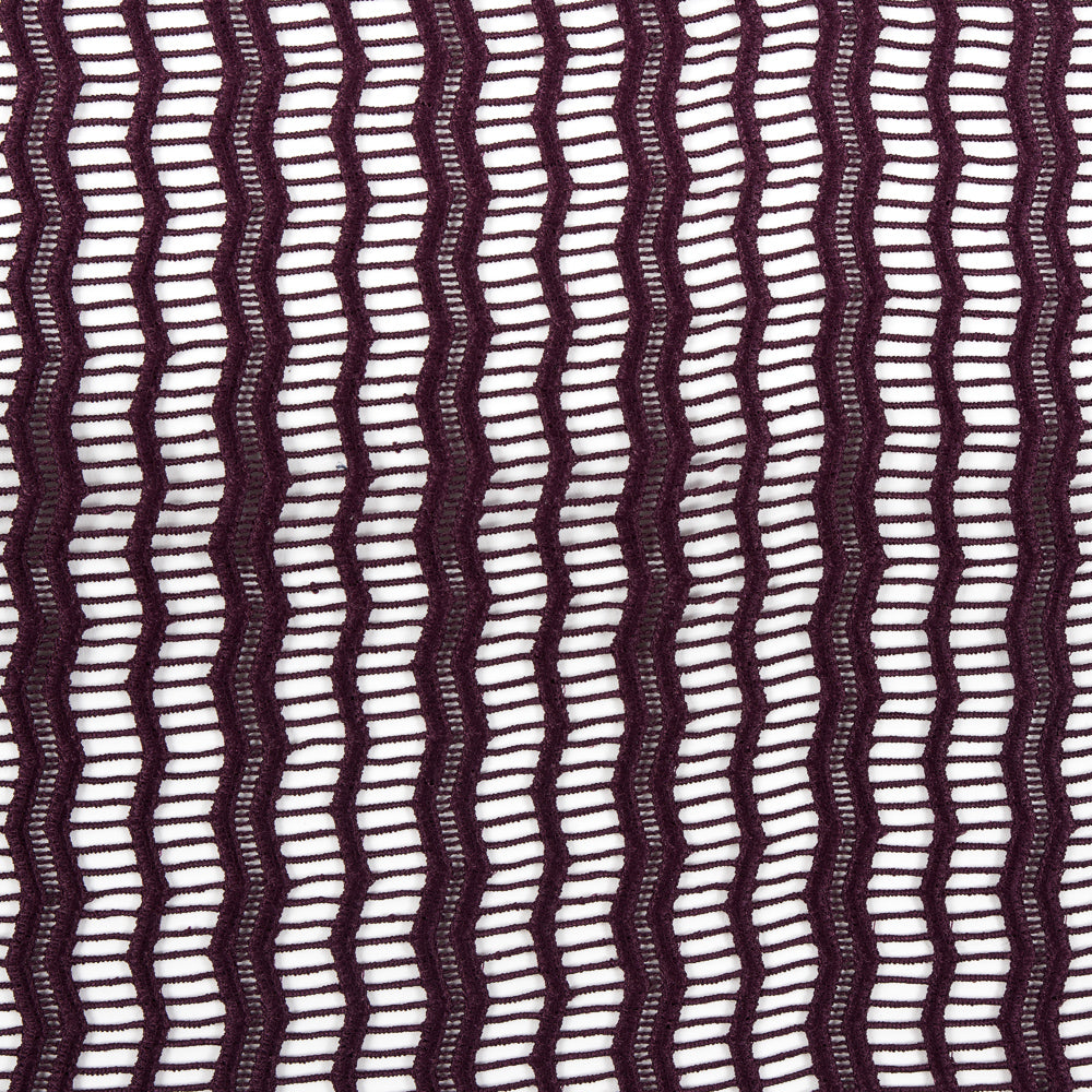 Guipure Lace with Finished Edges - Plum Novelty Stripes - Joann Fabrics